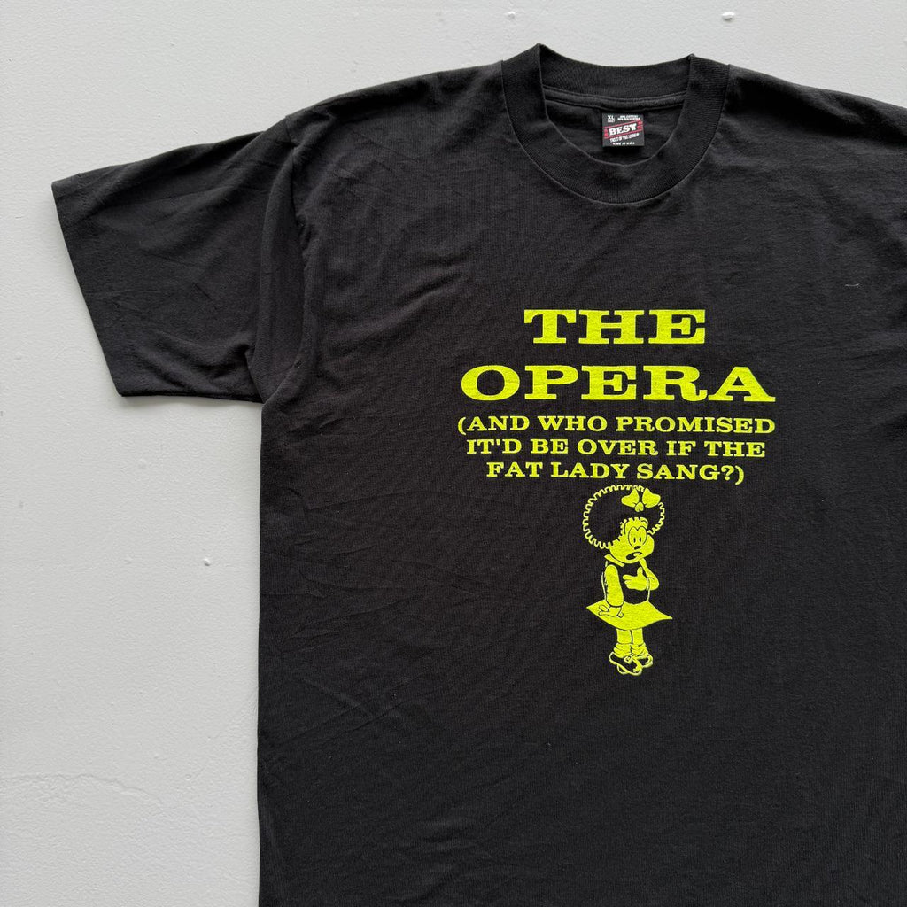 Black The Opera Vintage 90s T-shirt - XL