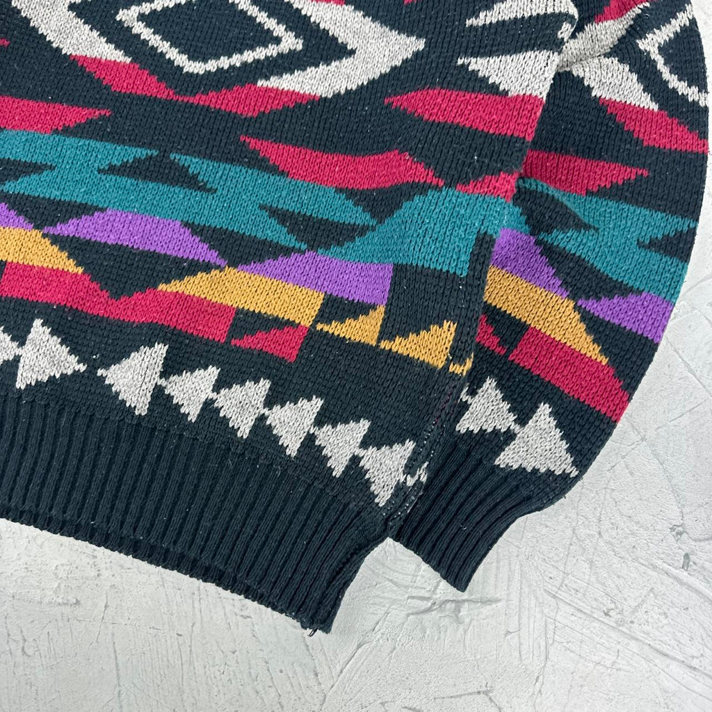 Navajo 90's Knitted Sweatshirt - Small
