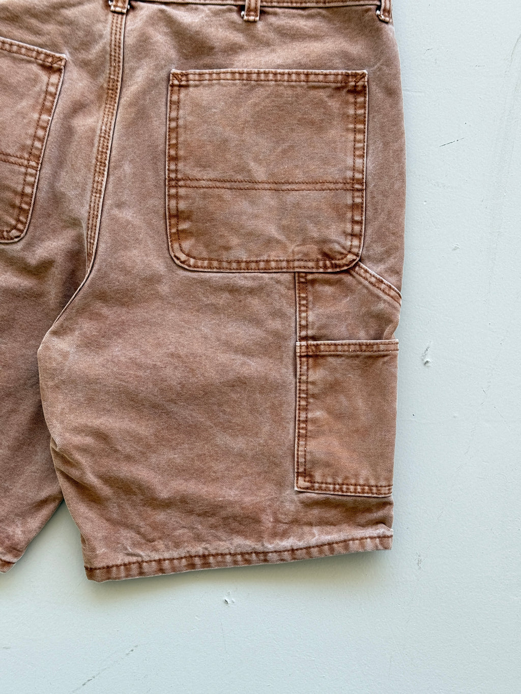 Brown No Boundaries 00's Vintage Canvas Carpenter Workwear Shorts - W34 x L8