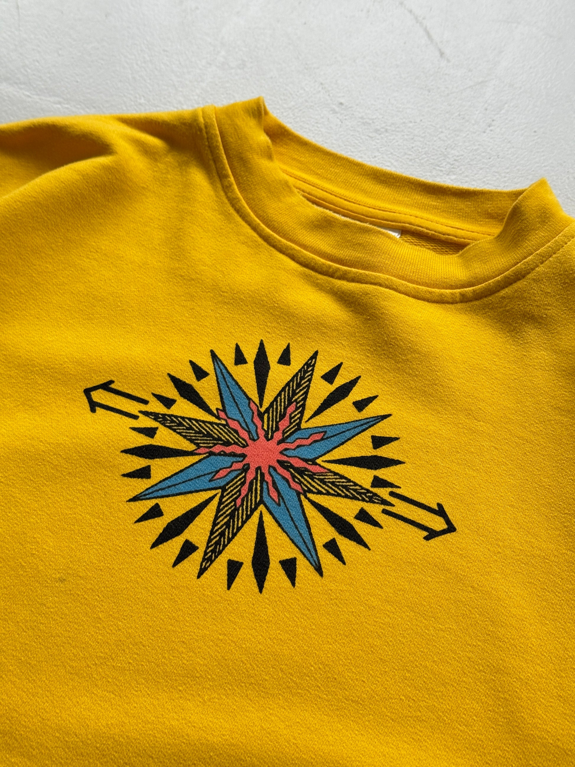 Yellow Chiemsee Surf 90's Vintage Surfer Graphic Sweatshirt Jumper - Large