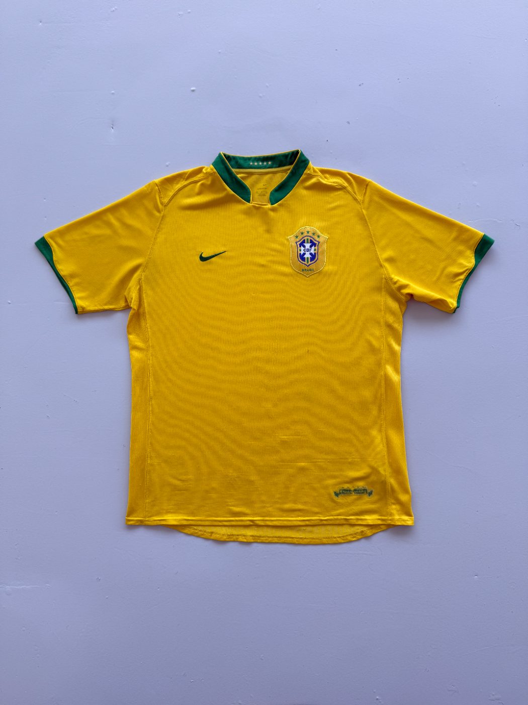 Nike Brazil CBF 2000's Vintage Home 06/08 Football Shirt - XL