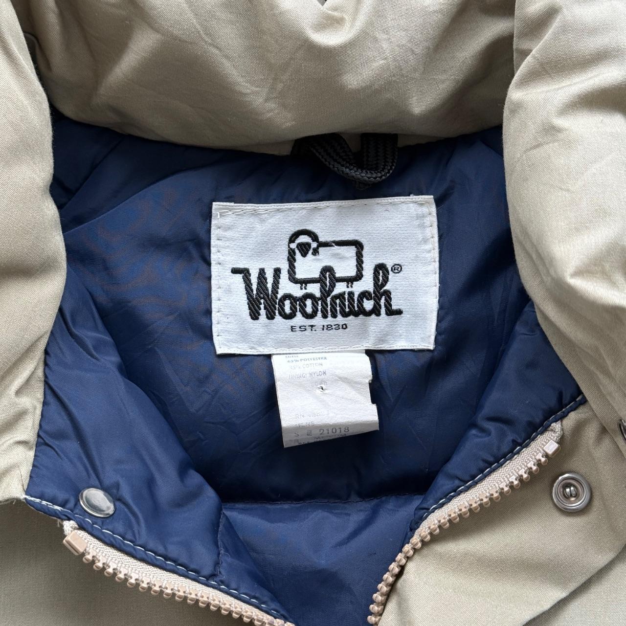 Cream Woolrich 90’s Vintage Heavy Down Jacket - Medium