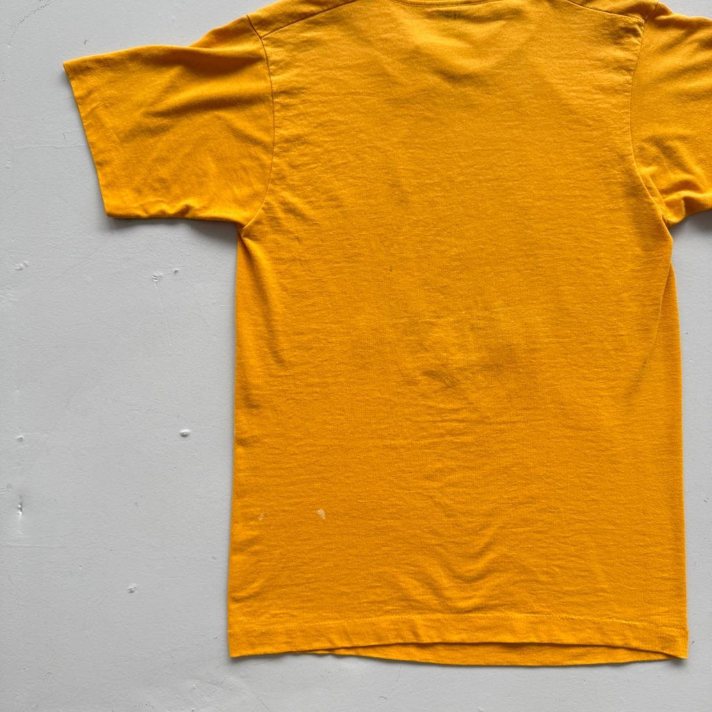 Yellow US Cup 90s Vintage Graphic Football T-Shirt - Small