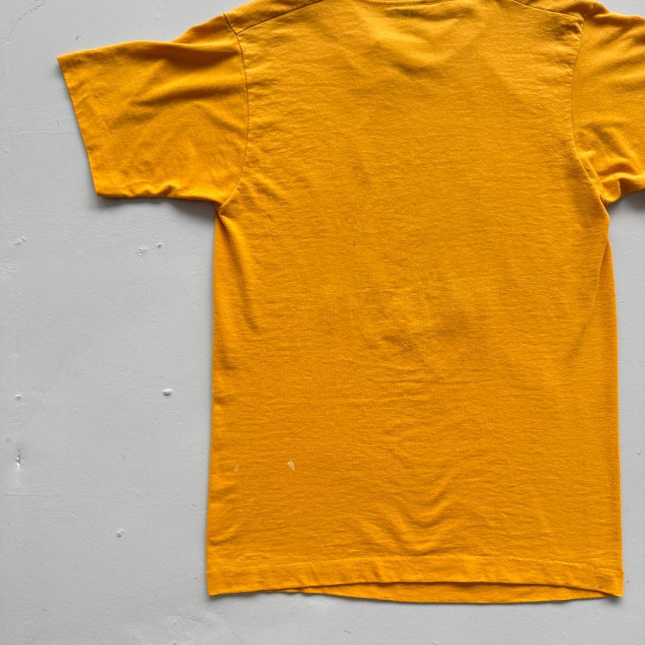 Yellow US Cup 90s Vintage Graphic Football T-Shirt - Small