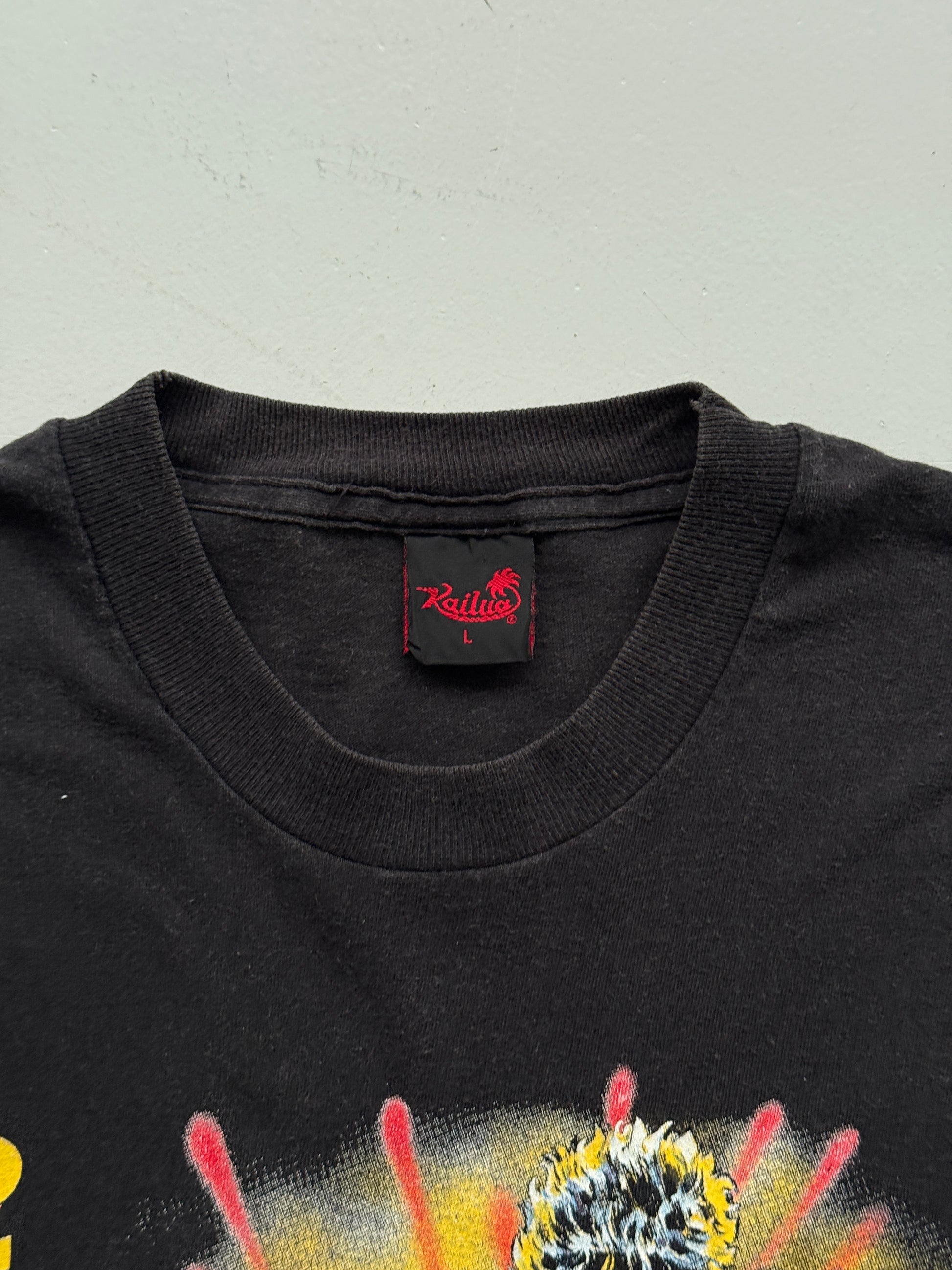 Vintage Black The Fist Of The North Star 1984 Anime Shirt - Medium/Large