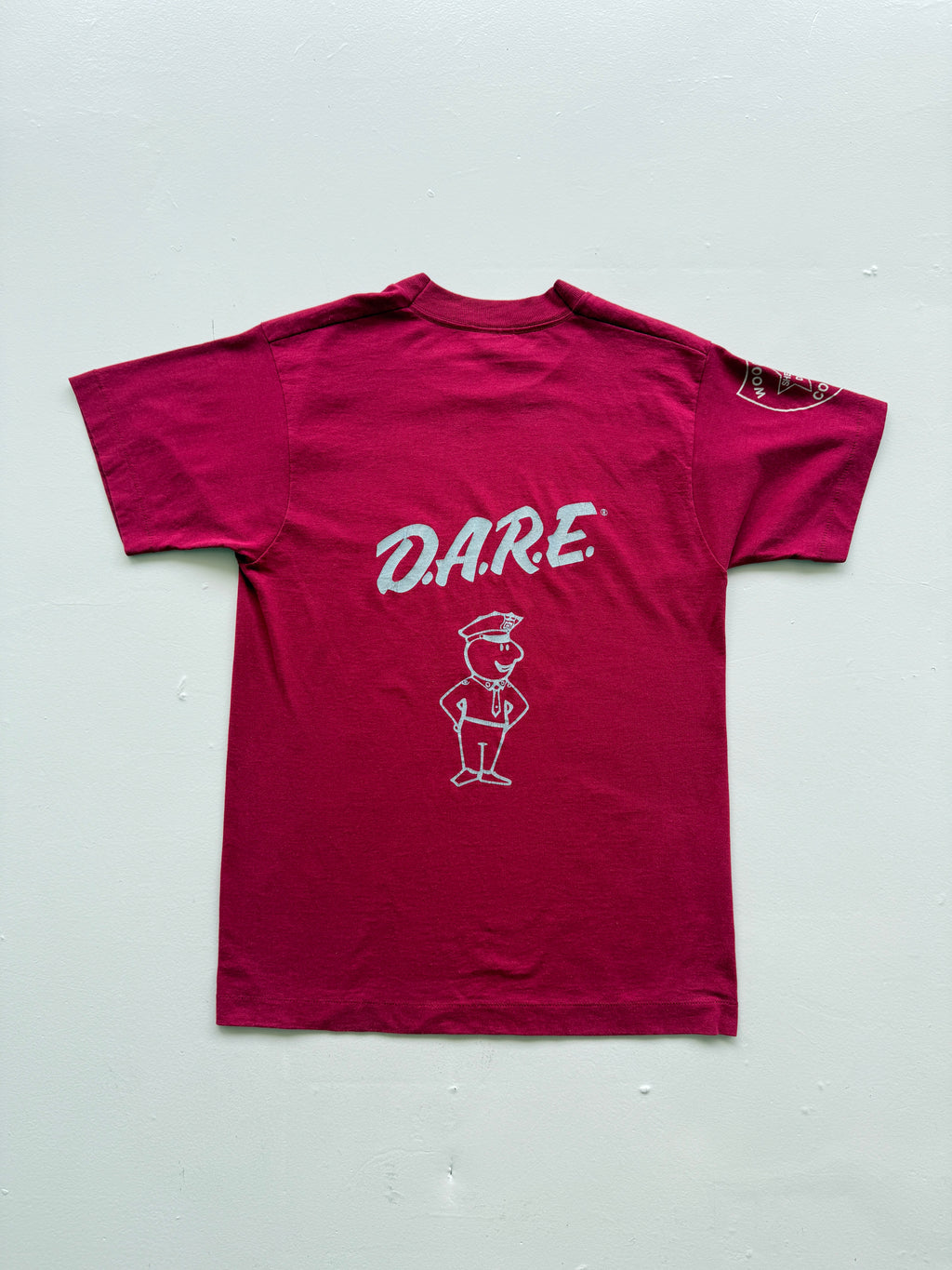 Red Dare to Keep Kids of Drugs 90s Vintage Single Stitch Graphic T-Shirt - Small