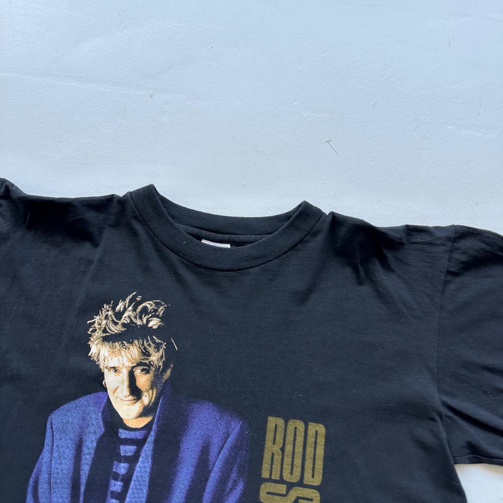 Rod Stewart Black 90s Vintage T-shirt - Large