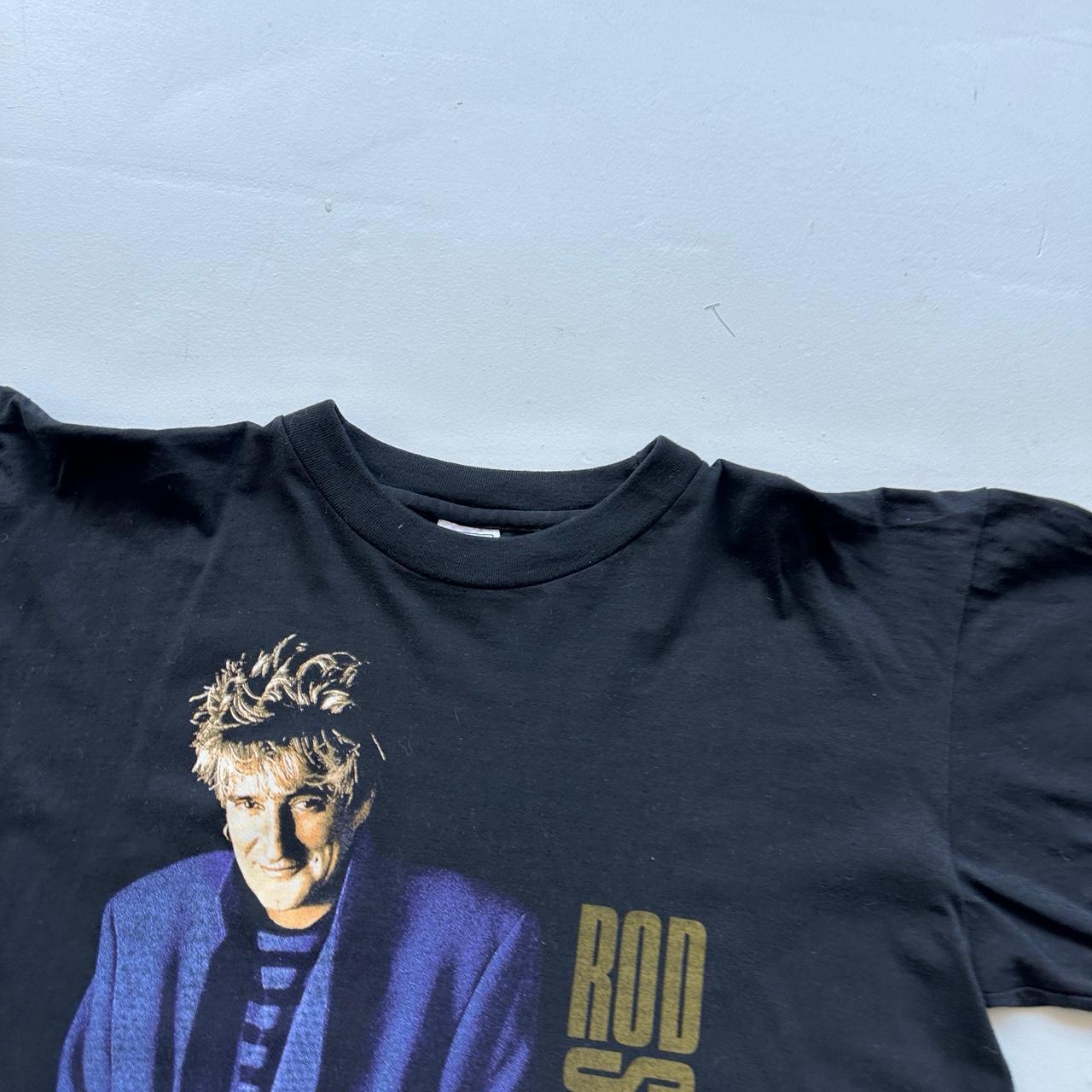 Rod Stewart Black 90s Vintage T-shirt - Large