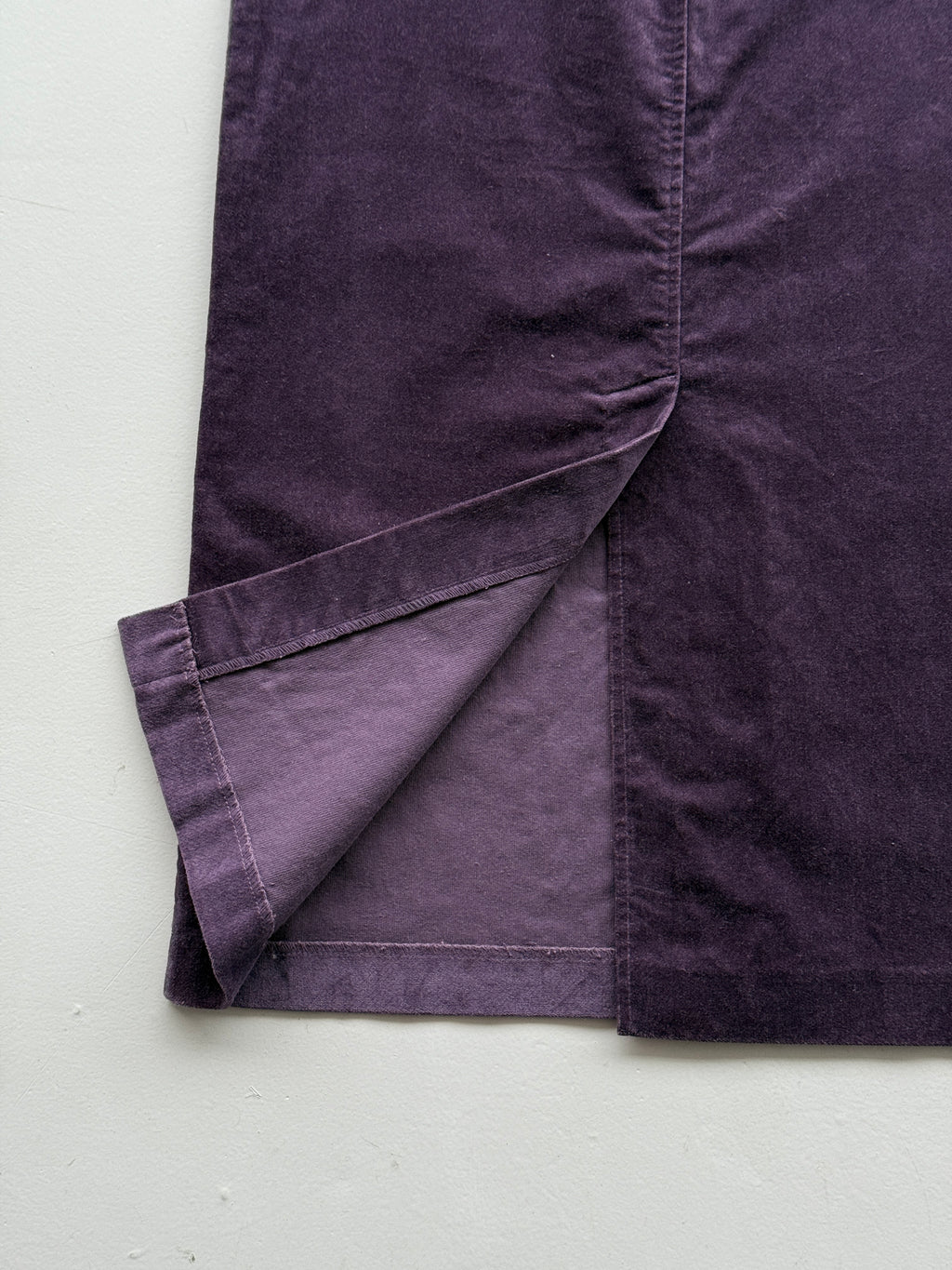 Purple Hawkshead Y2K Vintage Velvet Maxi Skirt - UK 10