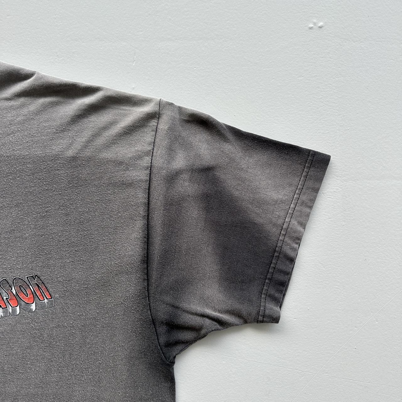 Black Faded Harley Davidson Biker Vintage 00's Graphic T-shirt - XL