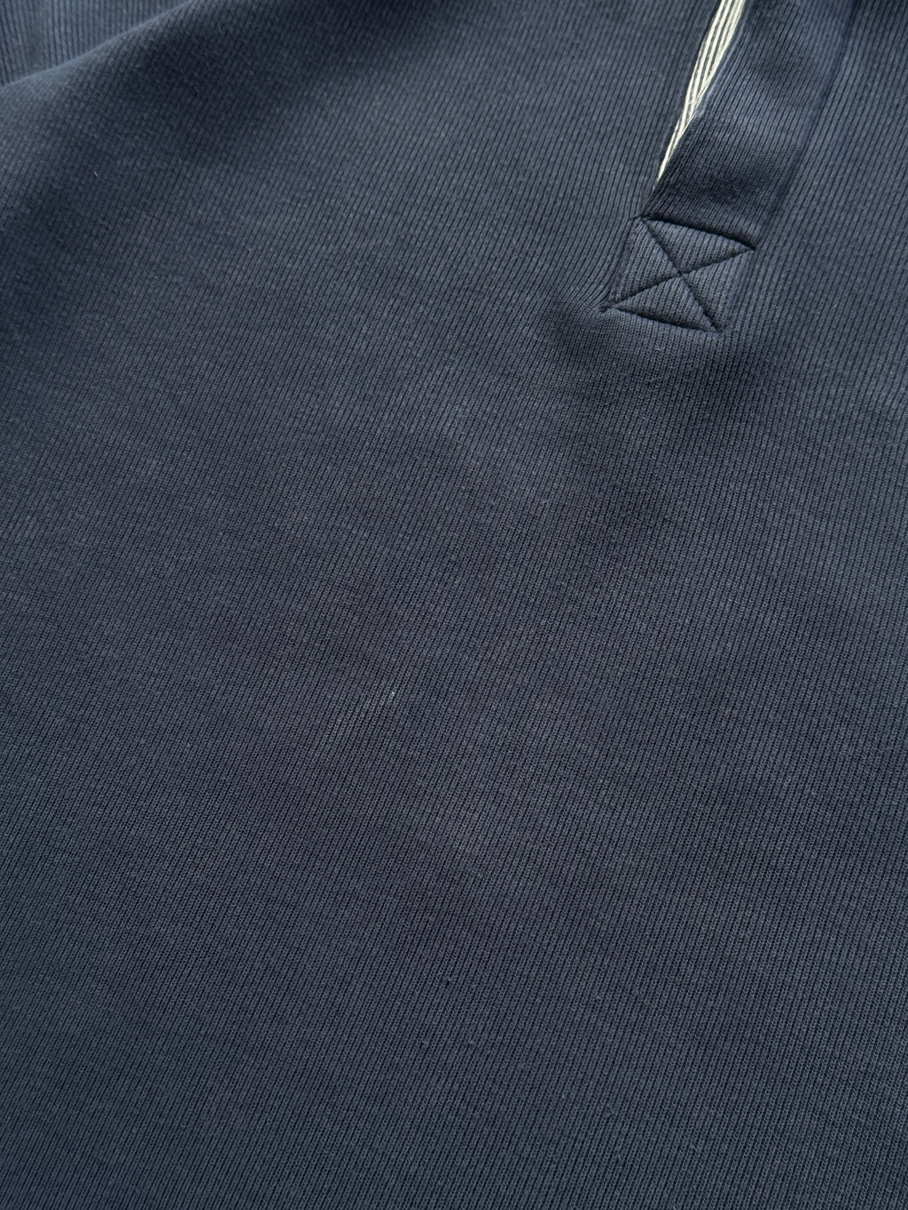 Navy Blue Five Nations 90's Vintage Long Sleeve Rugby Polo Jersey - XL