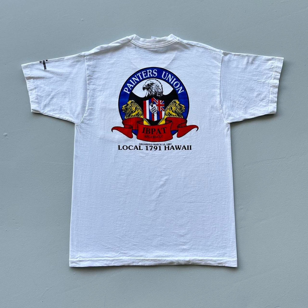 White Hawaii Painters Union Vintage 90’s T-shirt - Large