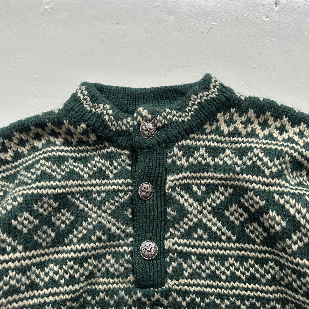 Green Tommy Hilfiger 90s Chunky Knit Jumper - Large