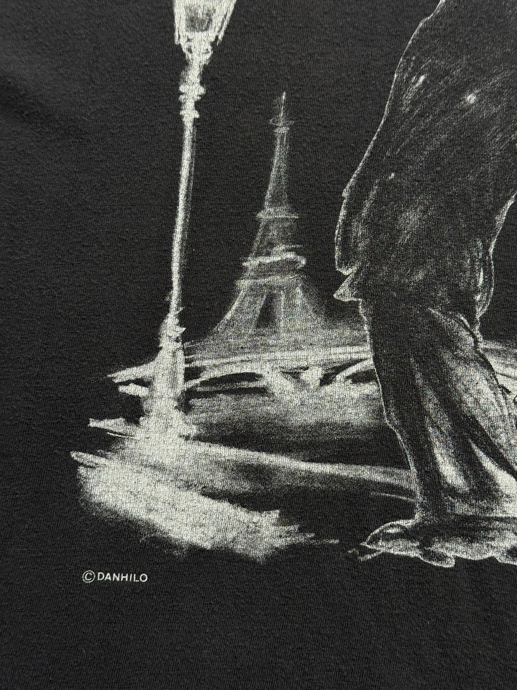 Black Jazz Paris 90's Vintage Single Stitch T-Shirt - Medium