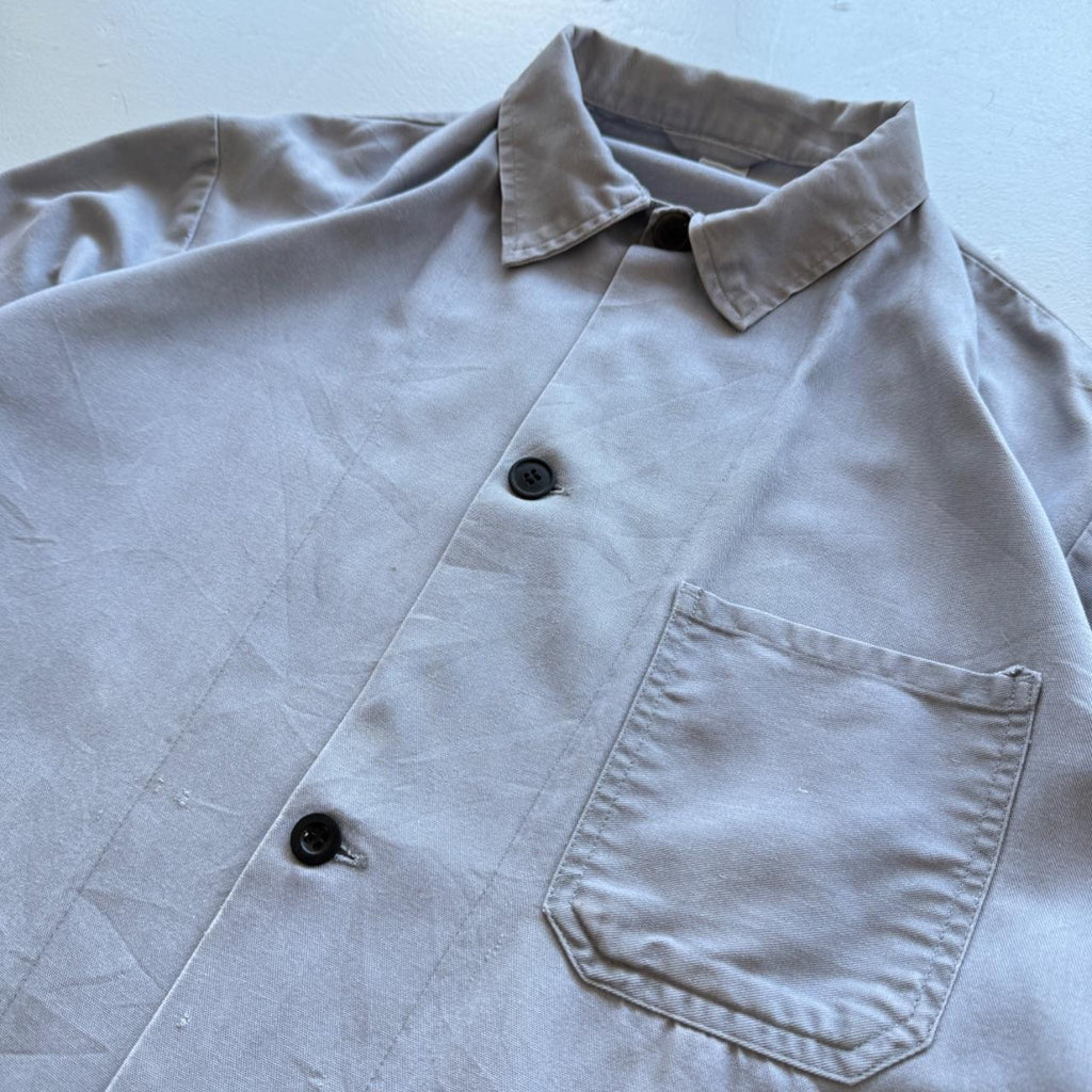 Faded Blue French Workwear 80’s Vintage Chore Jacket CH022 - Large