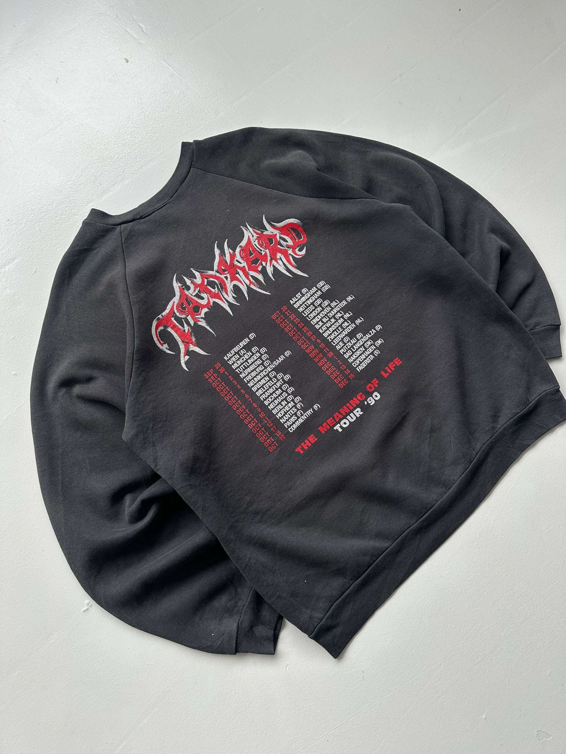 Black Rare Tankard Metal Band Vintage Sweatshirt 90's Crewneck - Large