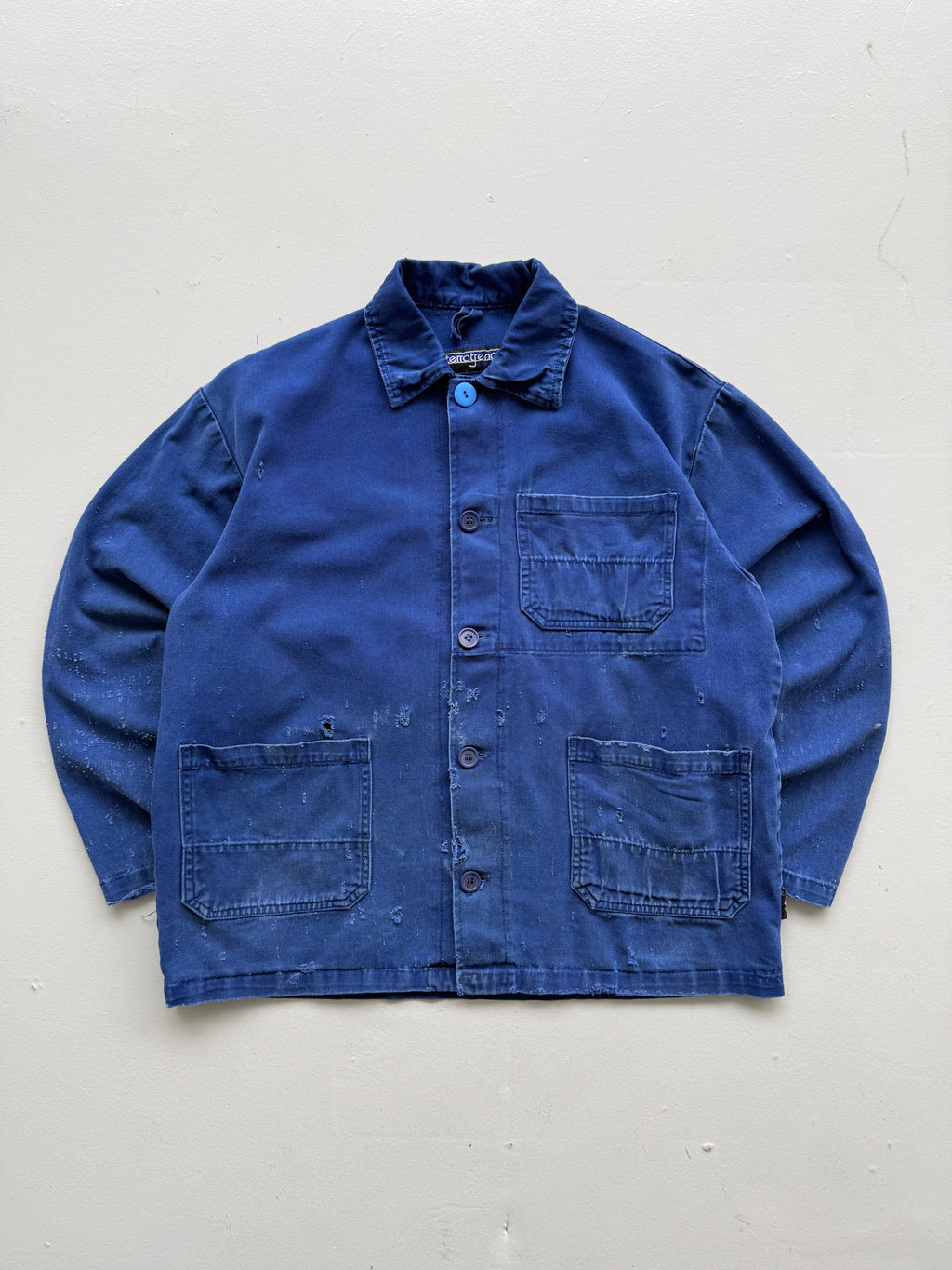 Thrashed Blue Terratrend Vintage Workwear Chore Jacket CH388 - XS