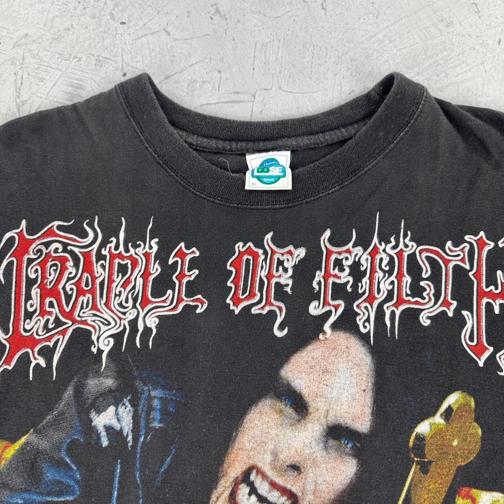 Cradle Of Filth Rare Dani Filth 90s Metal Band T-shirt - Large
