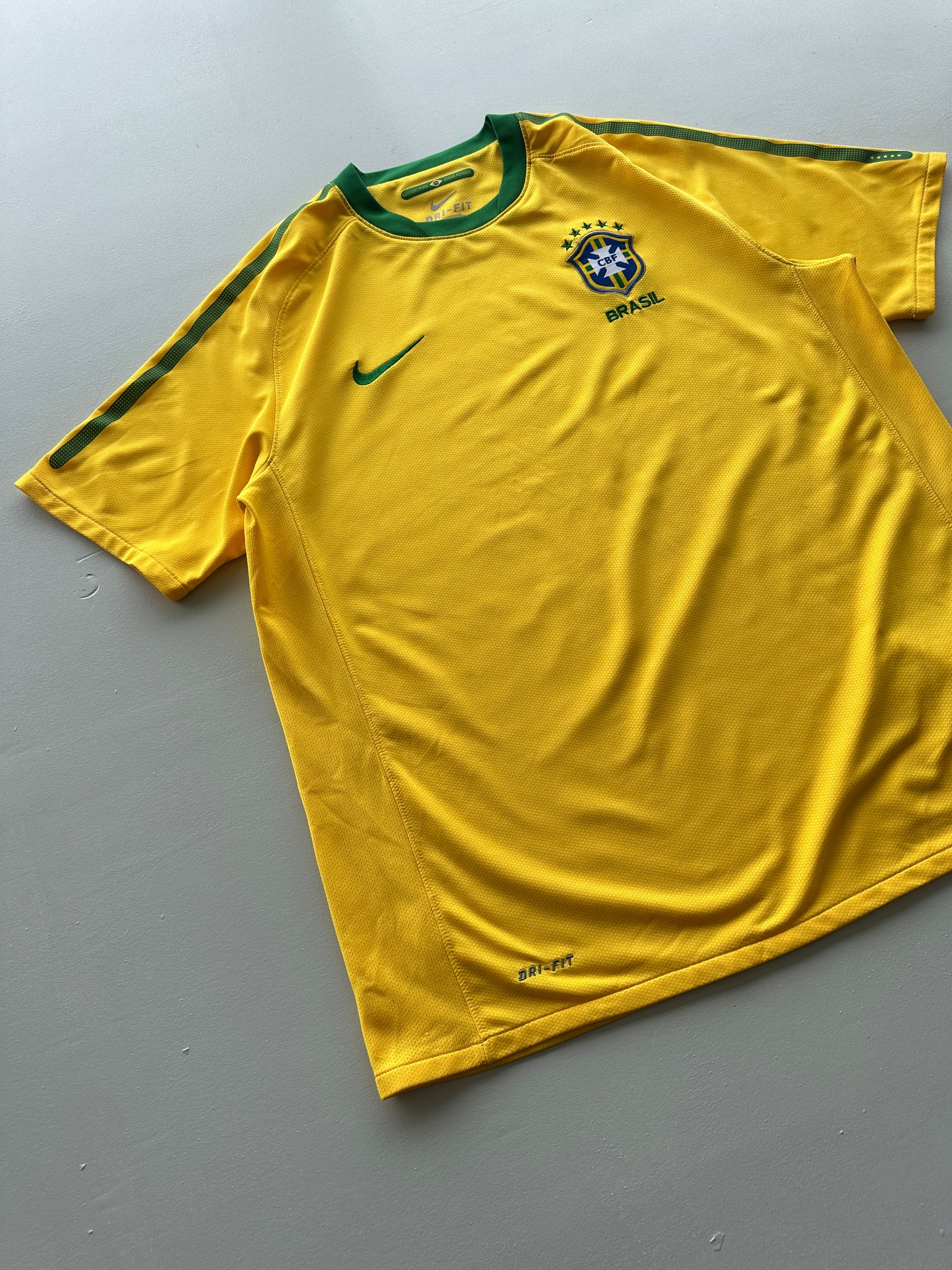 Nike Brazil CBF Dri-Fit Vintage Home Football Shirt - Large