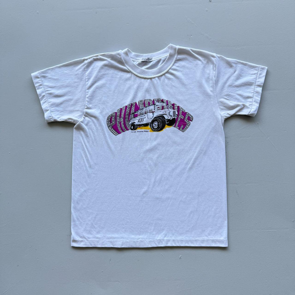 White Philippines Vintage 90s T-shirt - Small