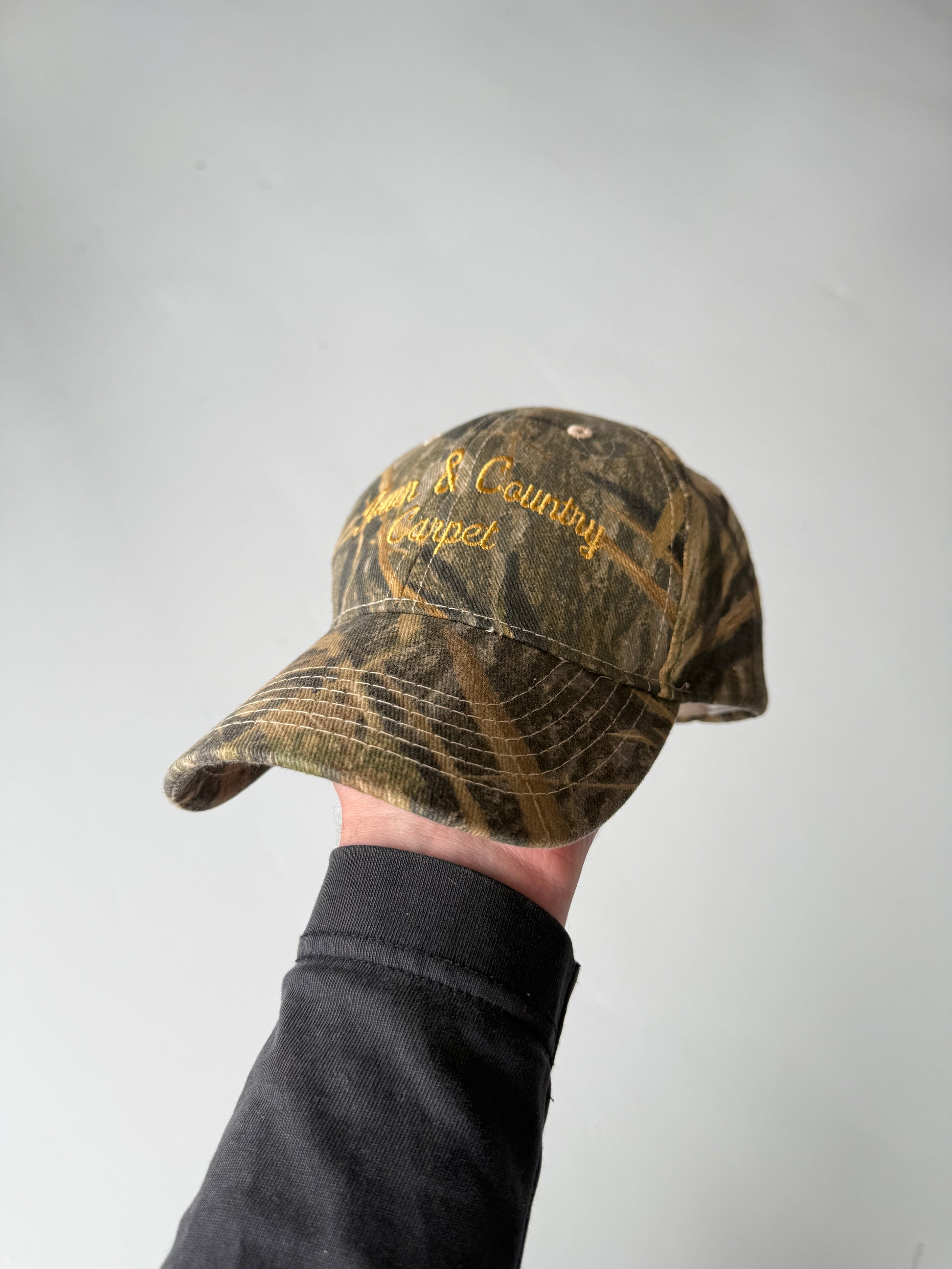 Green Camo Town and Country Carpet Vintage Cotton SnapBack Trucker Cap