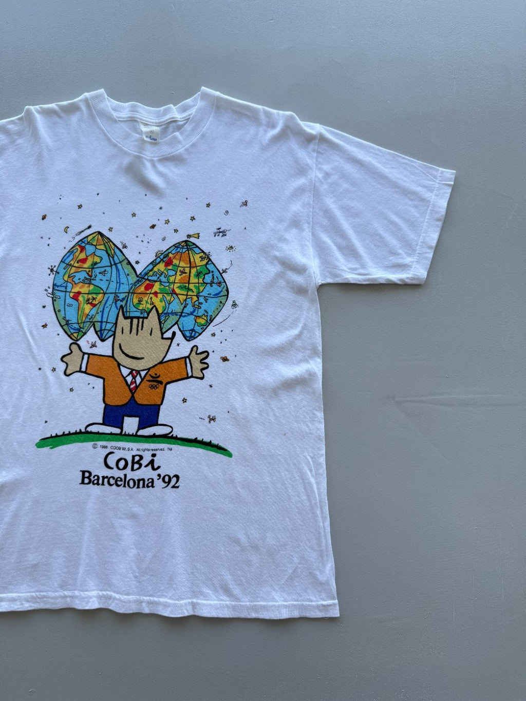 Cobi Barcelona '92 Olympics Vintage T-Shirt - XL