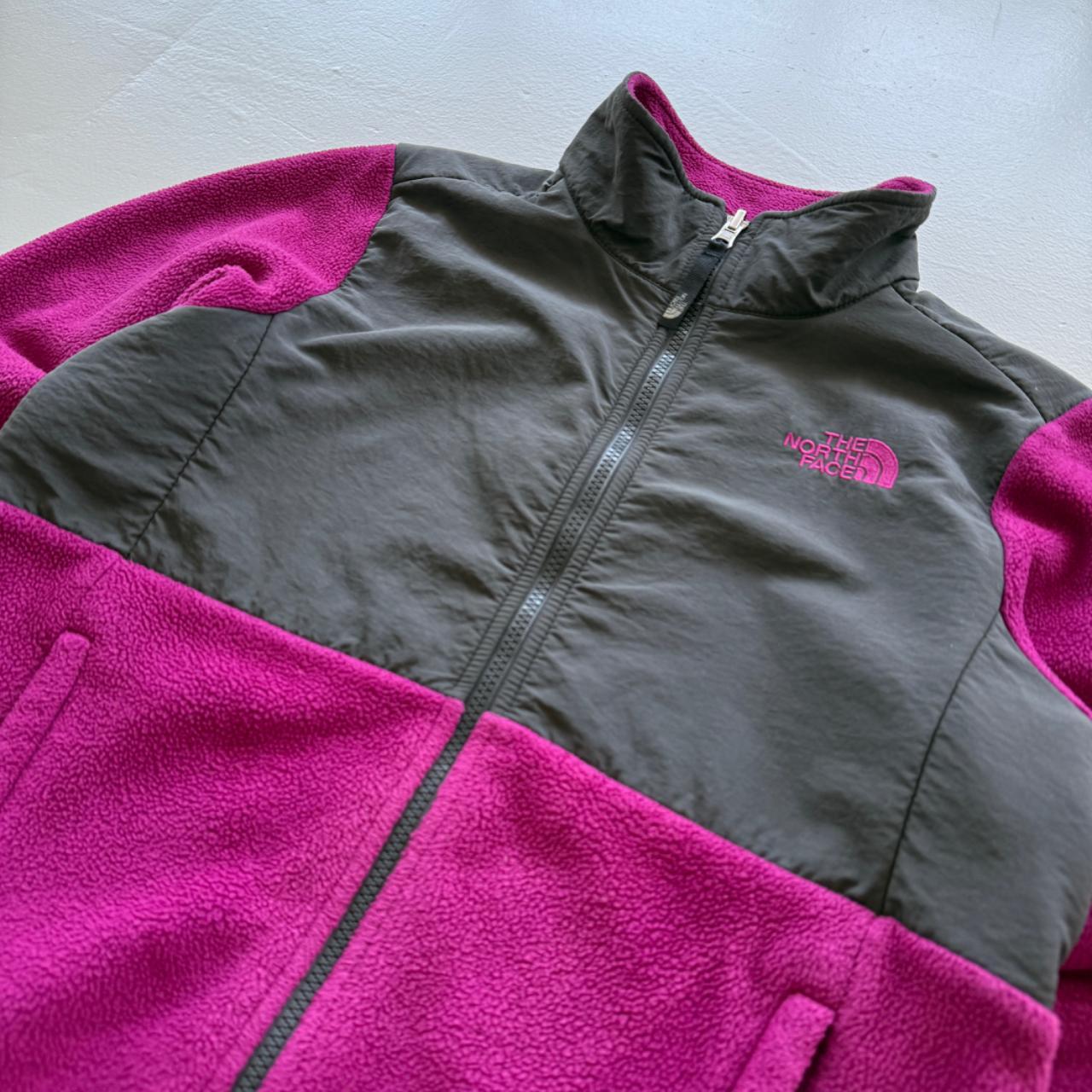 Pink North Face 00's Y2K TNF Zip-Up Fleece - Womens Medium