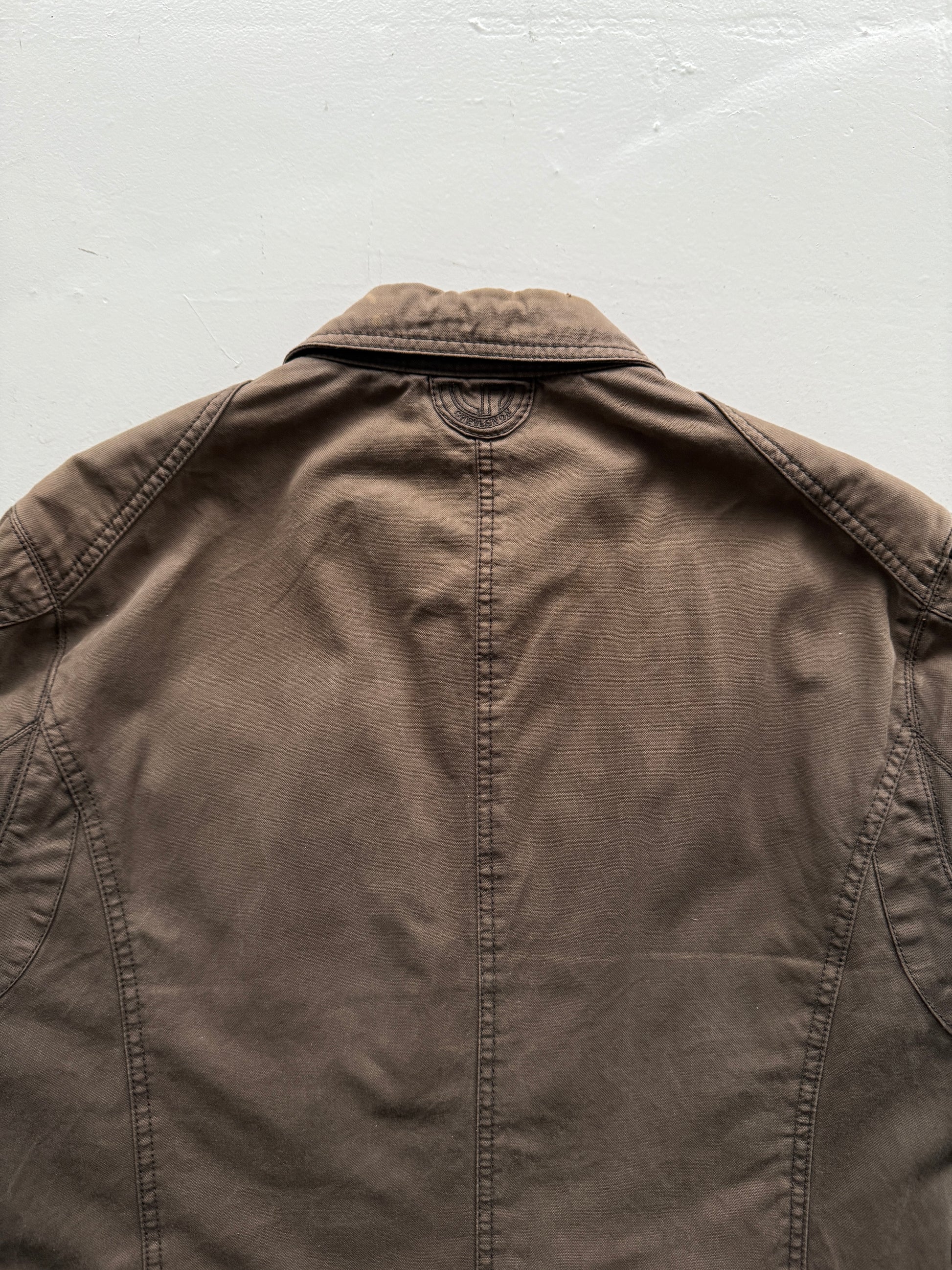 Brown Chevingon 90's Vintage Canvas Field Utility Jacket - UK 12