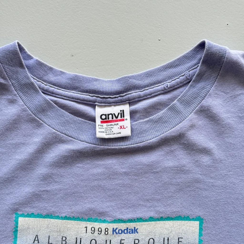 Lilac / Purple Thrashed Balloon Festival Vintage 90s T-shirt - XL