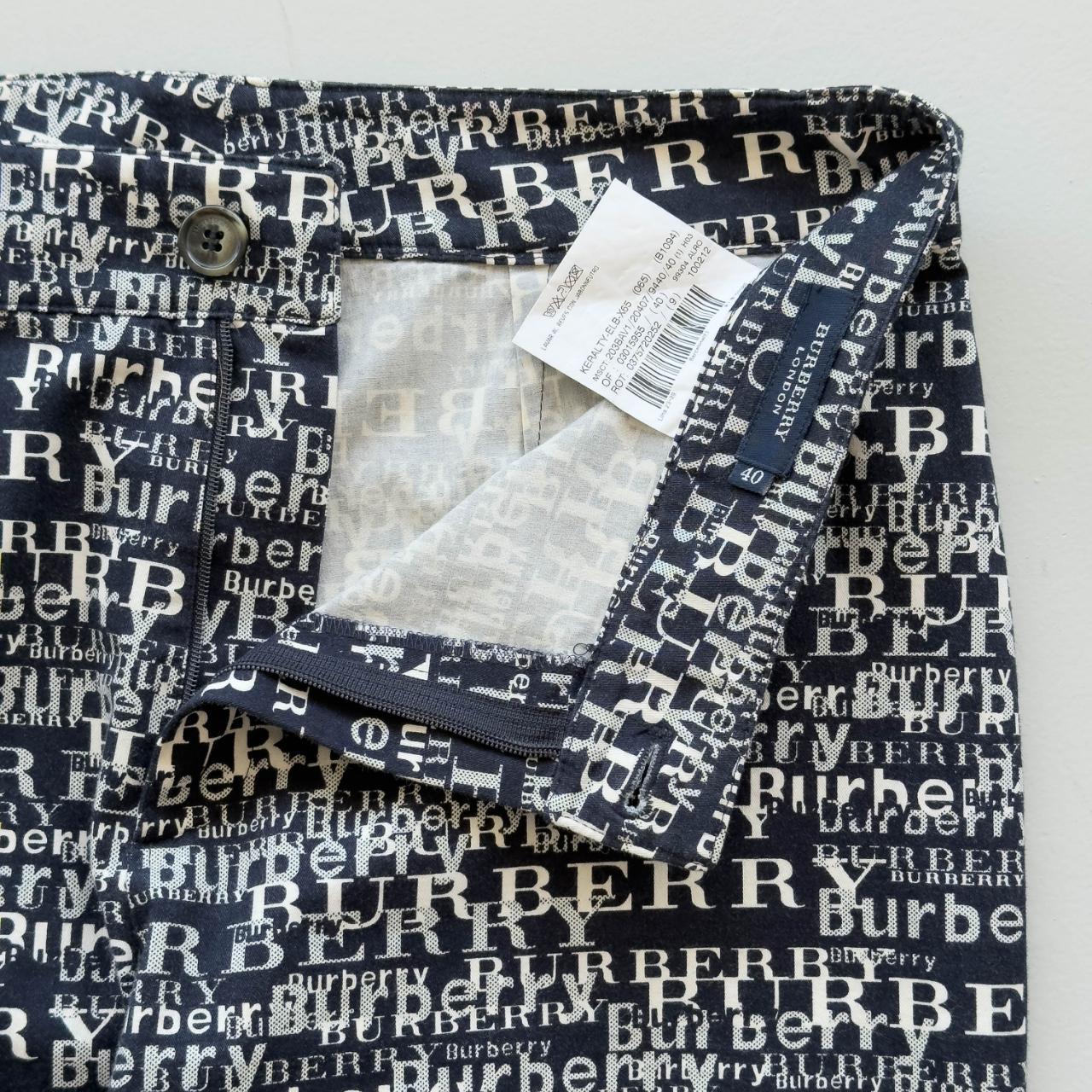 Black Burberry Cotton 90's Vintage Trousers/Capri - 31” x 30”