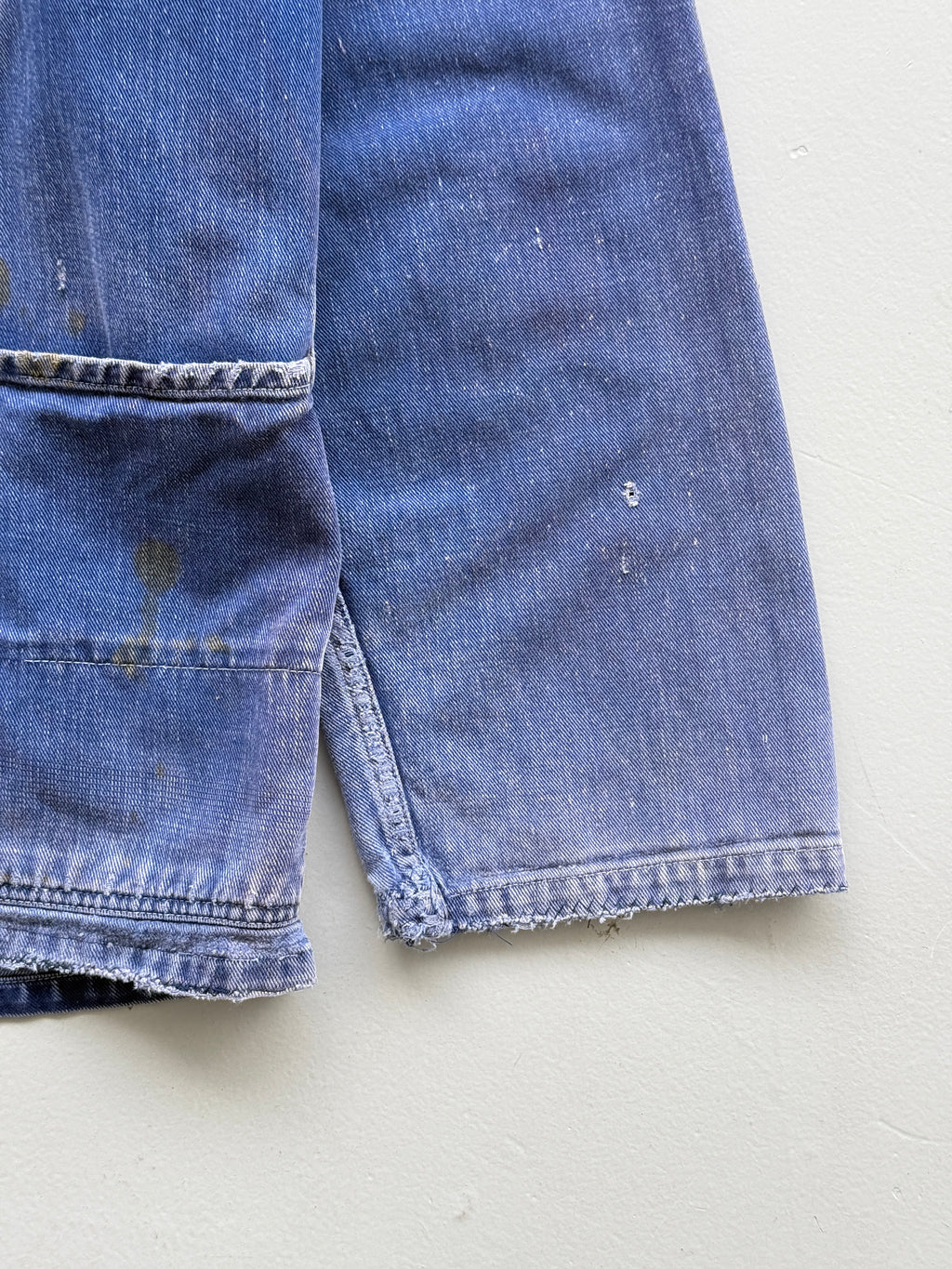 Thrashed Blue French 60's/70's Vintage Workwear Chore Jacket CH384 - Medium