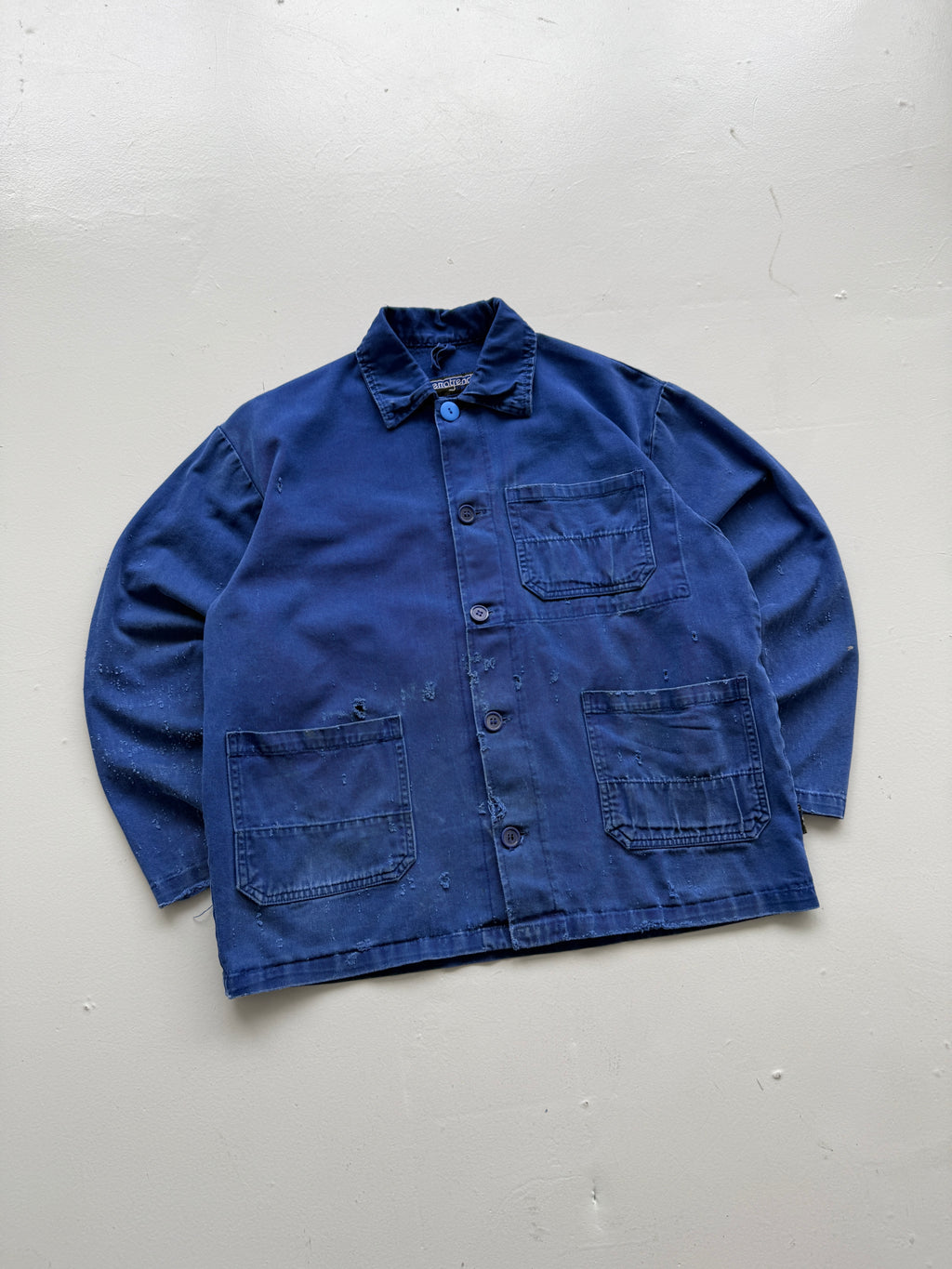 Thrashed Blue Terratrend Vintage Workwear Chore Jacket CH388 - XS