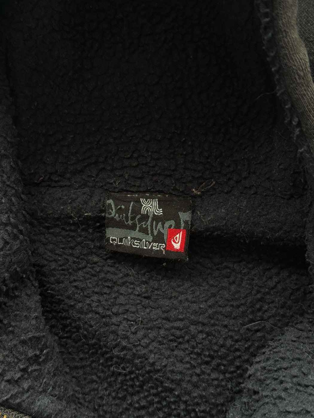 Quiksilver Sherpa Lined Y2K Vintage Zip-Up Hoodie - Large