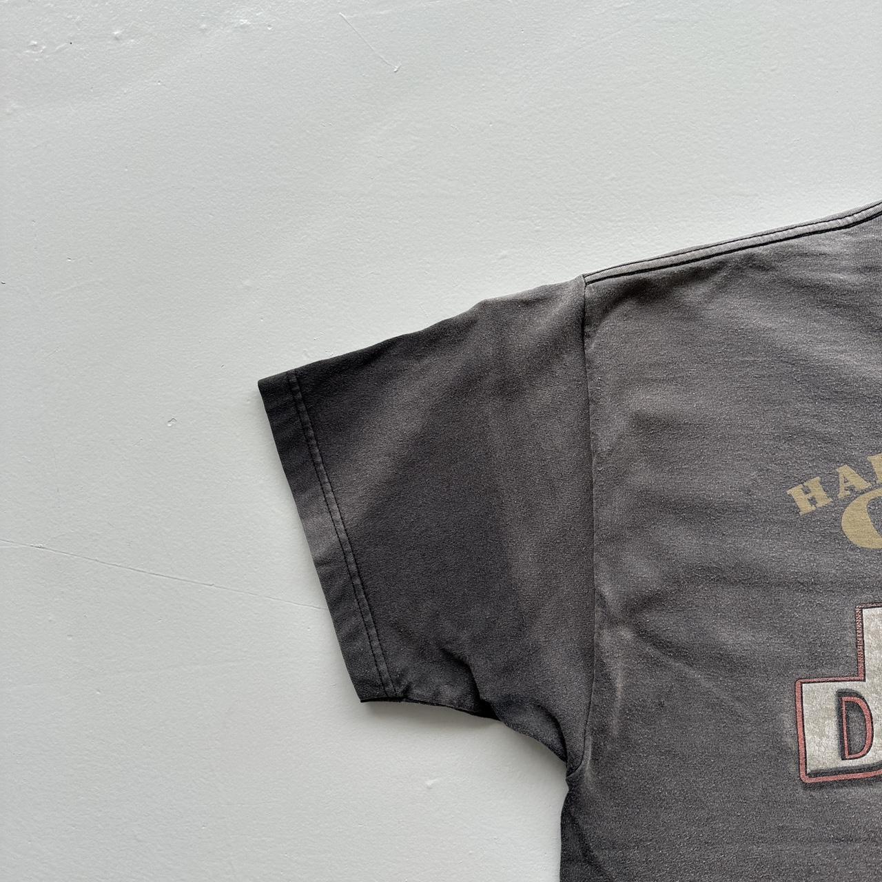 Black Faded Harley Davidson Biker Vintage 00's Graphic T-shirt - XL