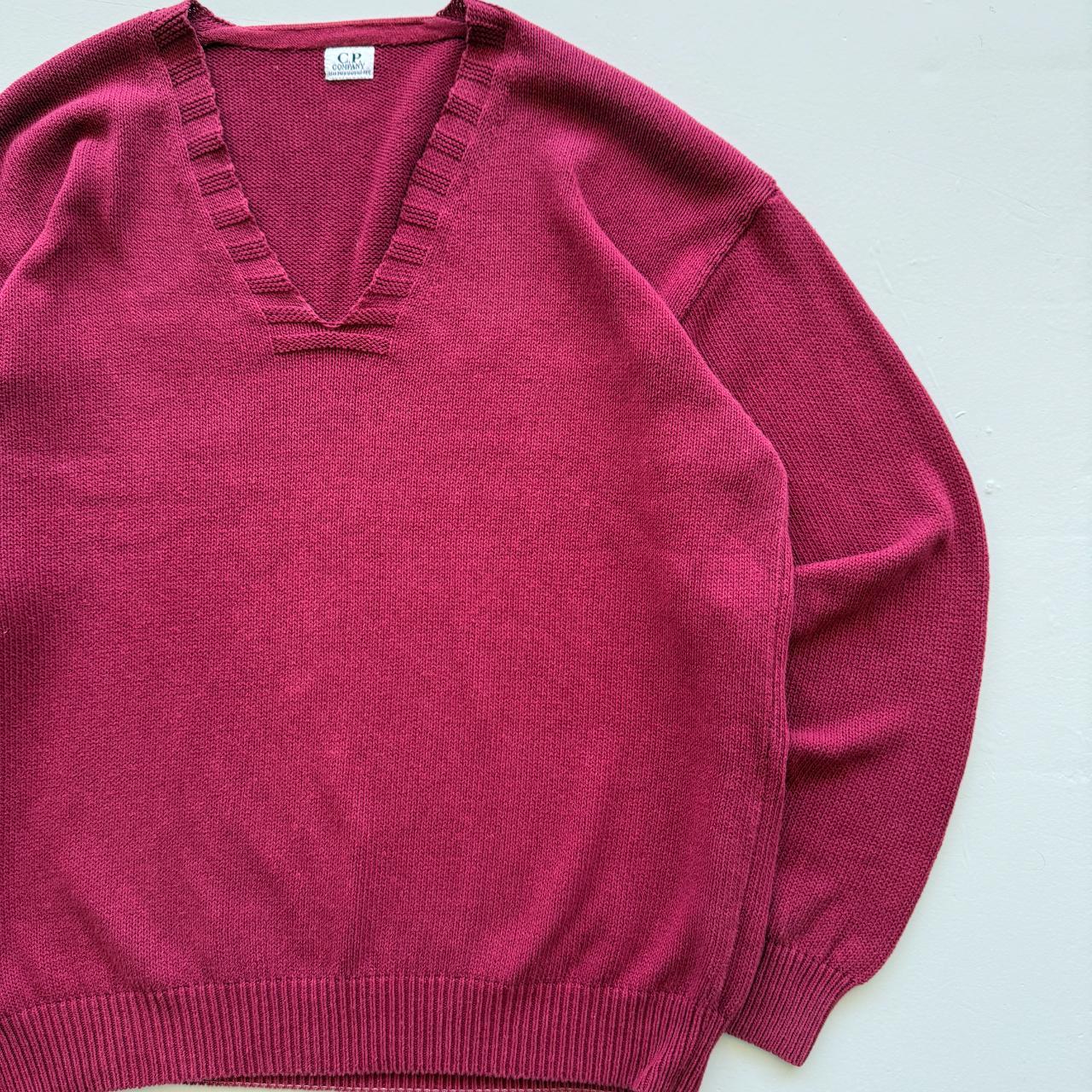 Burgundy C.P Company Chenille 90's Vintage Sweatshirt - XL