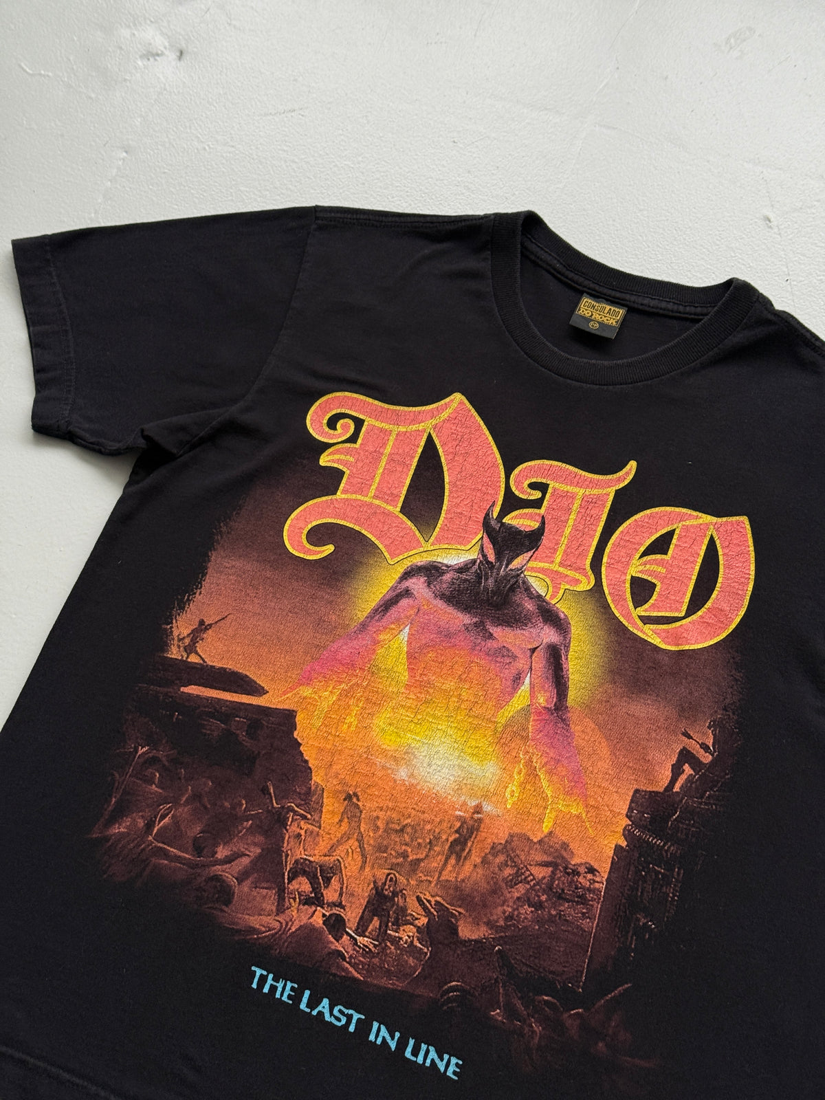 Black Dio The Last In Line Vintage Rock Graphic T-Shirt - Medium