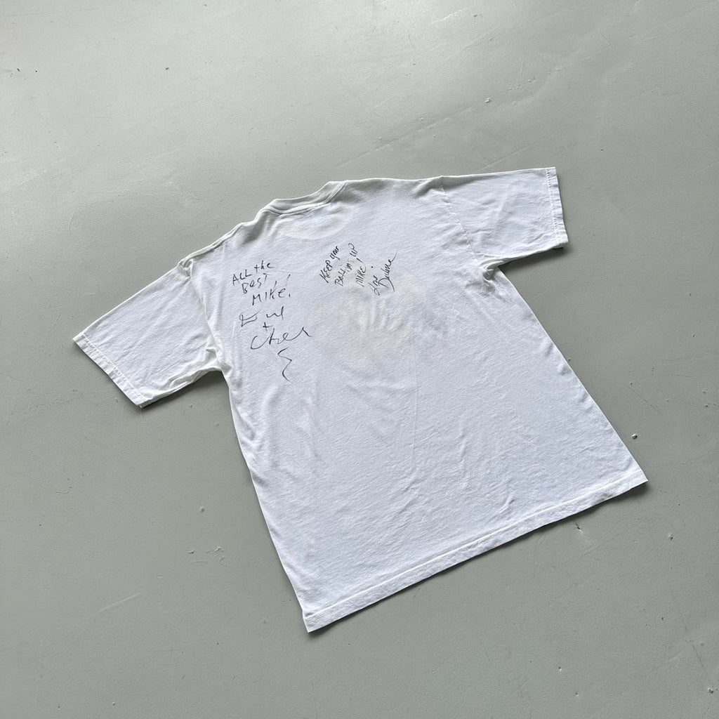 White Bottom's Up Pin Up Casino 00's Vintage T-shirt - XL