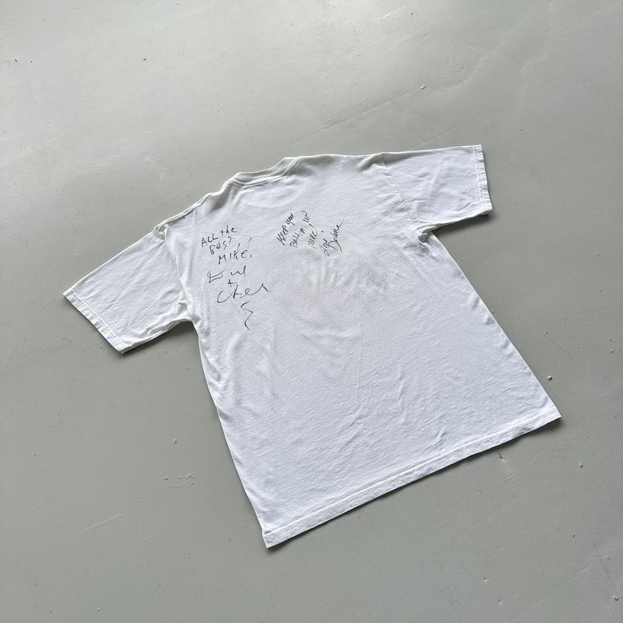 White Bottom's Up Pin Up Casino 00's Vintage T-shirt - XL