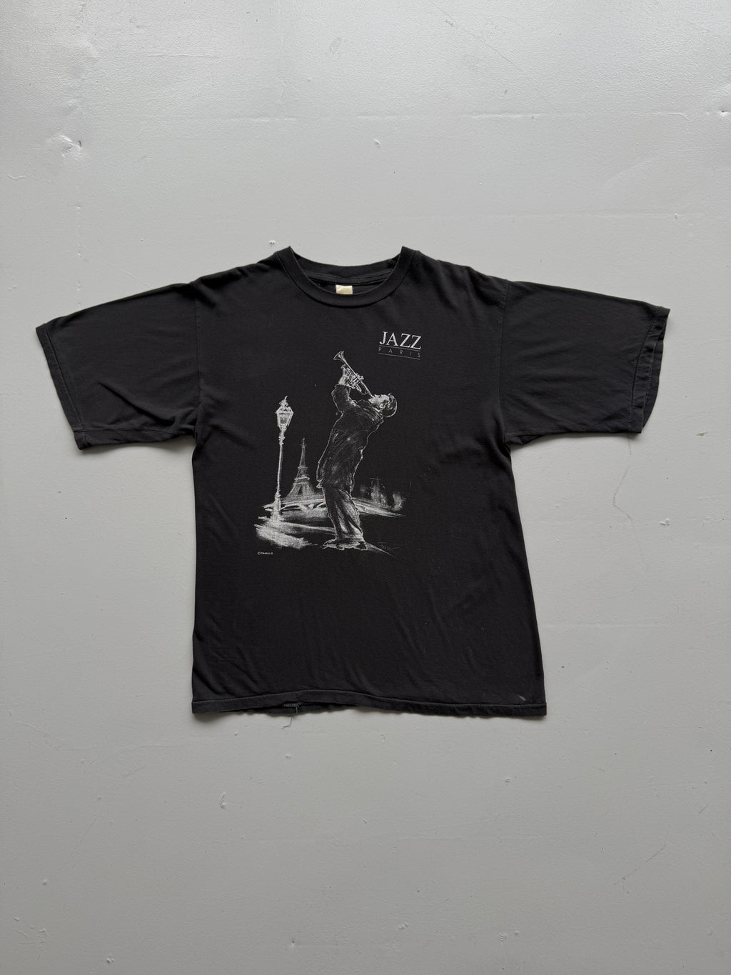 Black Jazz Paris 90's Vintage Single Stitch T-Shirt