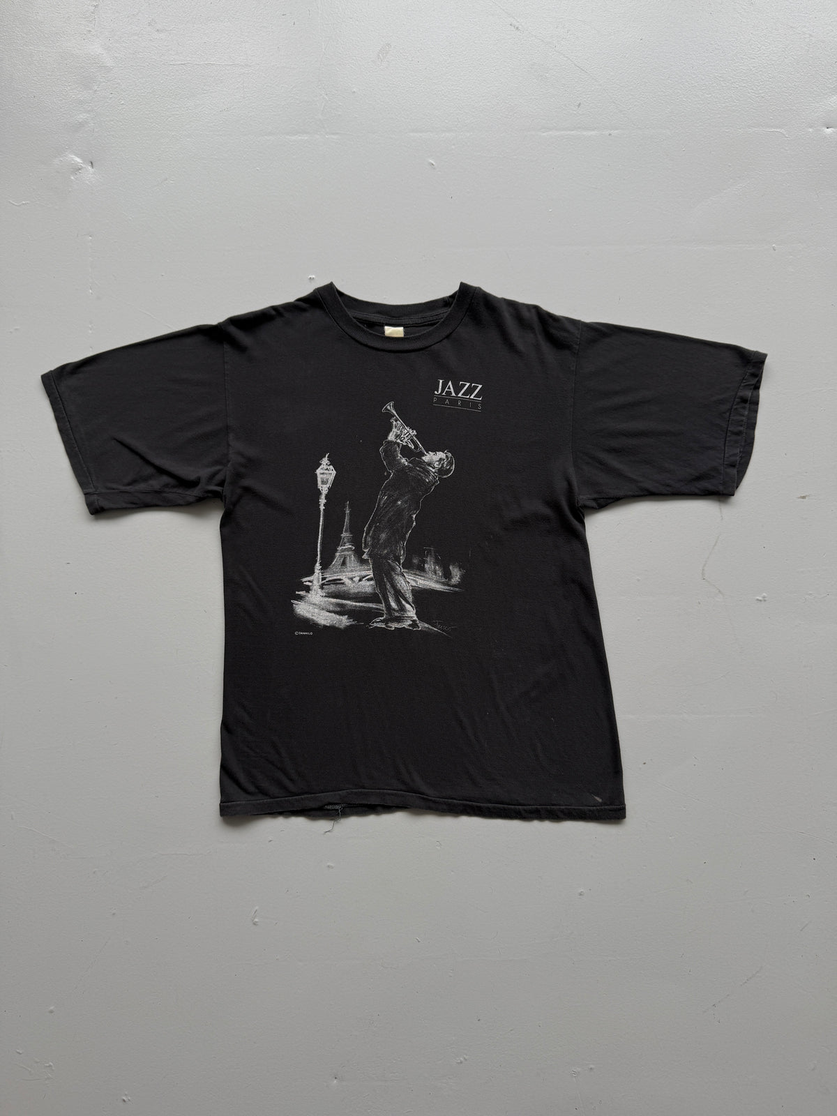 Black Jazz Paris 90's Vintage Single Stitch T-Shirt