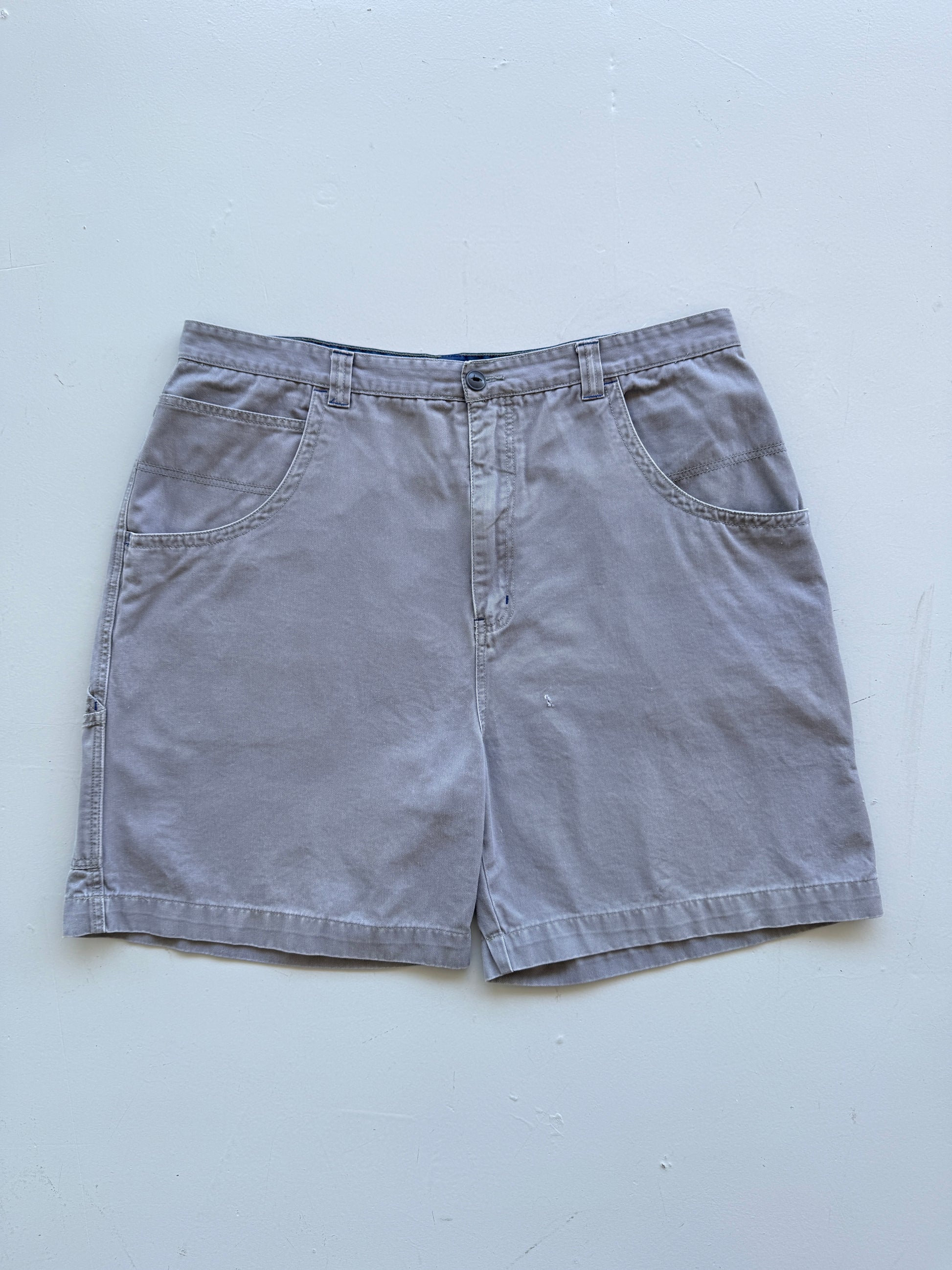Grey One Touch Brand 00's Vintage Baggy Climbing Shorts - W40 x L7
