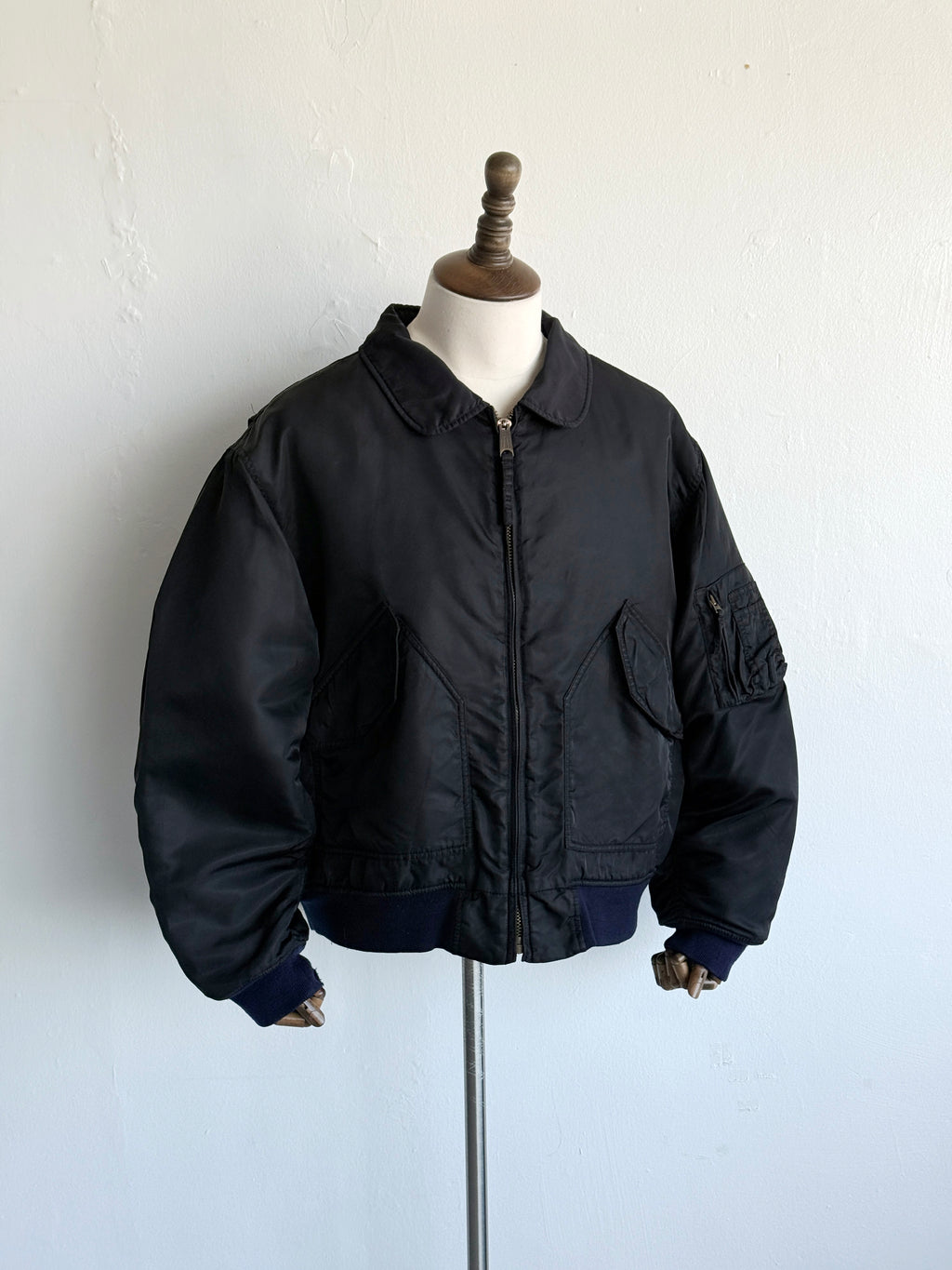 Black Buster 90s Vintage MA-1 Bomber Jacket