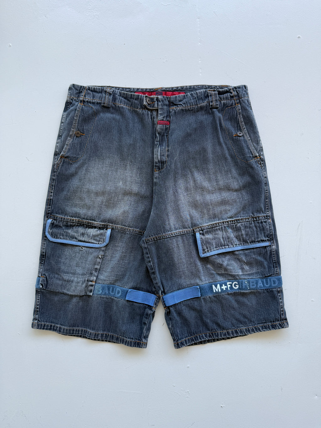 Dark Blue Le Jean De Marithe Francois Girbaud 90's Vintage Denim Shorts - W40