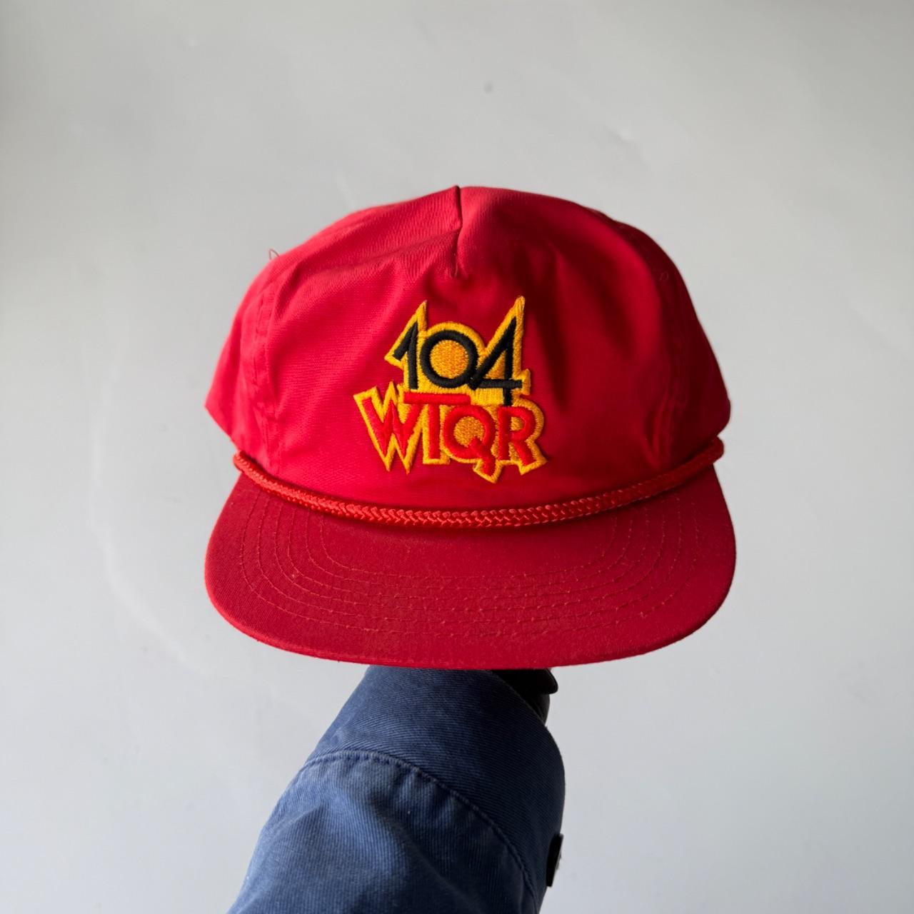 Red 104 WTQR Vintage SnapBack Trucker Cap