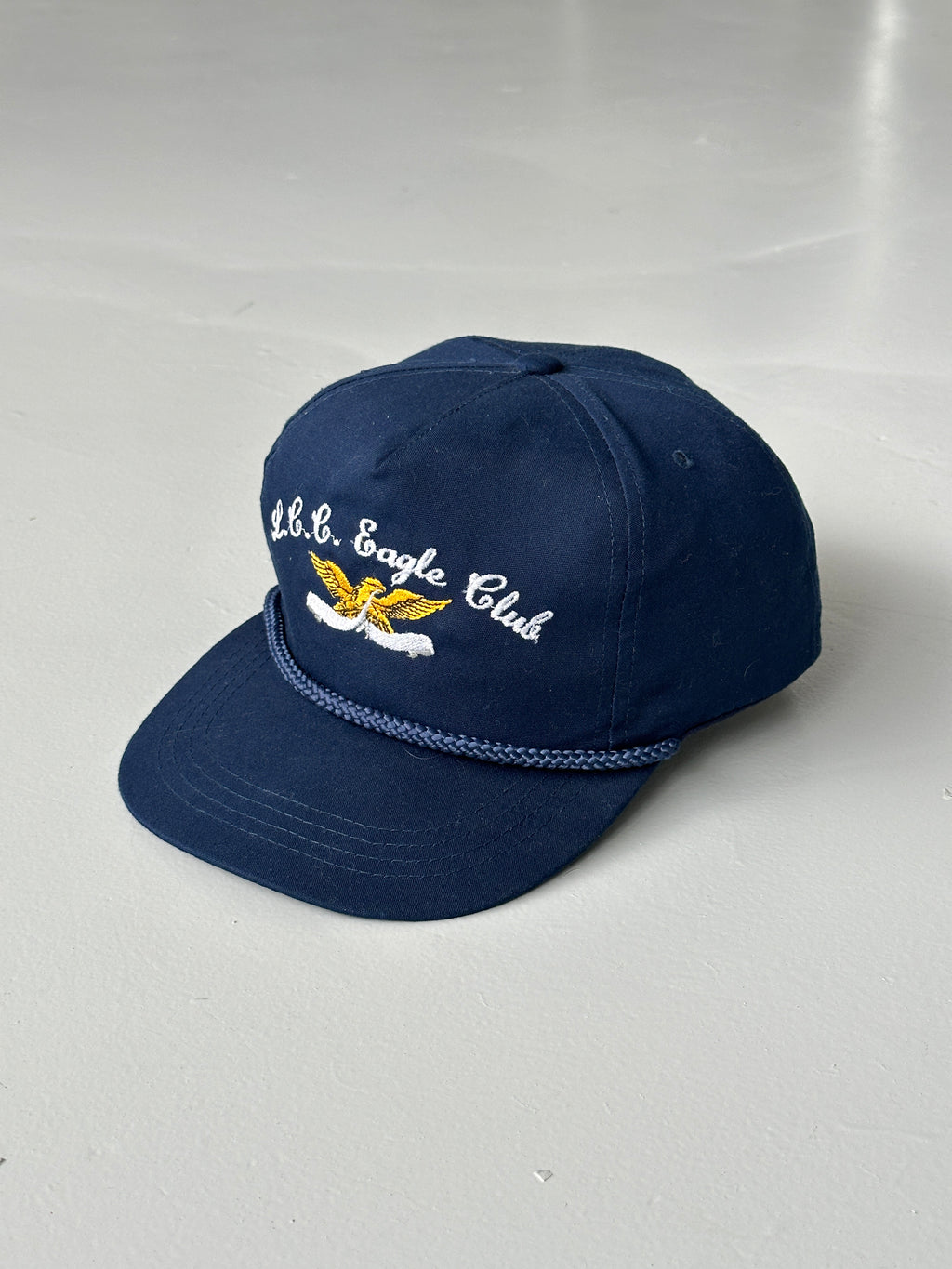 Navy L.C.C. Eagle Club 90's Vintage SnapBack Trucker Cap