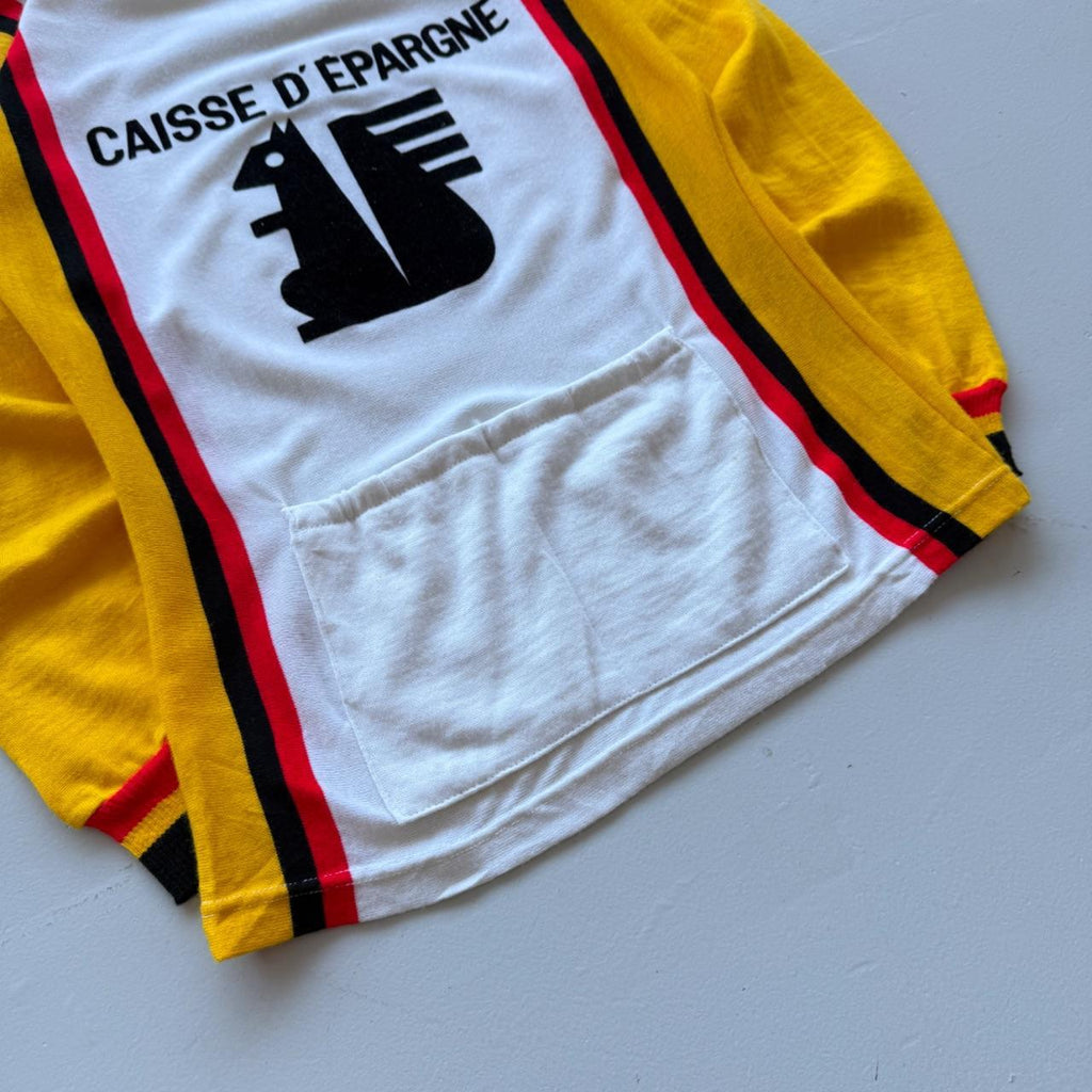 Yellow Belgian 70’s Vintage Rare Cycling Jersey Quarter Zip - Medium