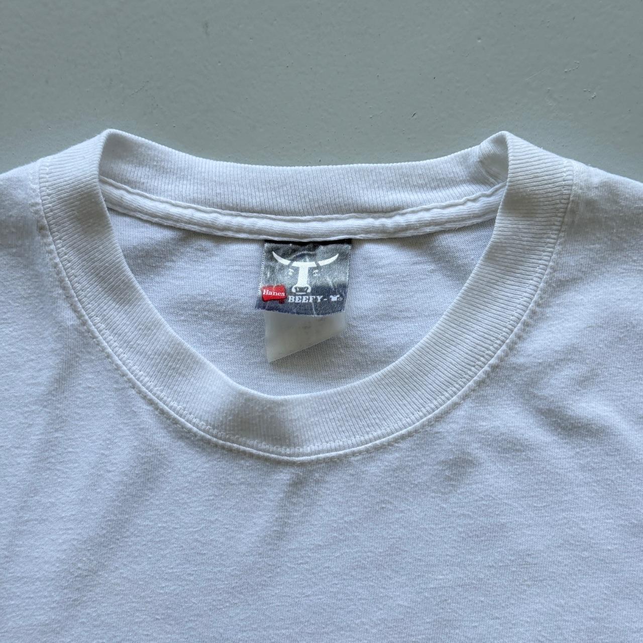 White Atlantic Liquor 90s Graphic Vintage T-shirt - Large