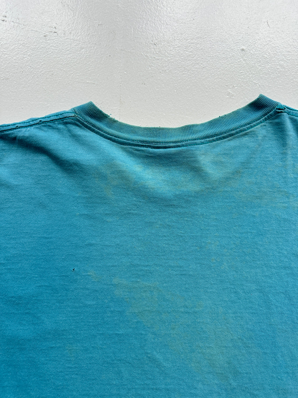 Blue Miami Dolphins Vintage Single Stitch NFL T-Shirt 90's - 2XL