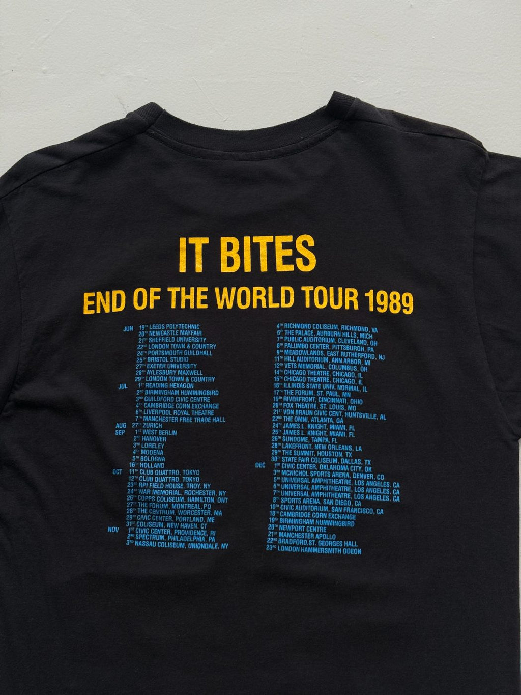 It Bites Eat Me In St. Louis End of the World Tour 1989 Vintage Band T-Shirt - M