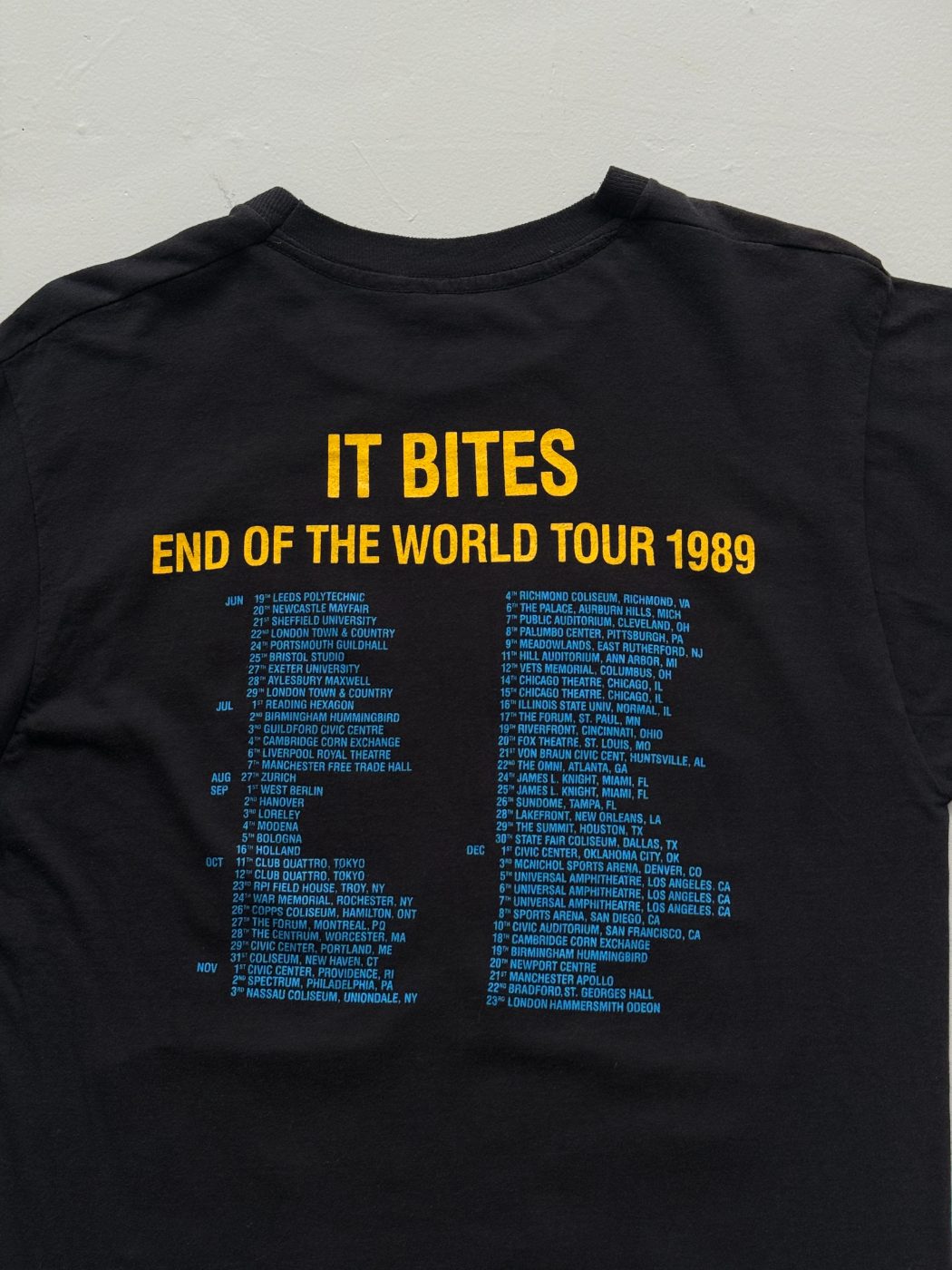 It Bites Eat Me In St. Louis End of the World Tour 1989 Vintage Band T-Shirt - M